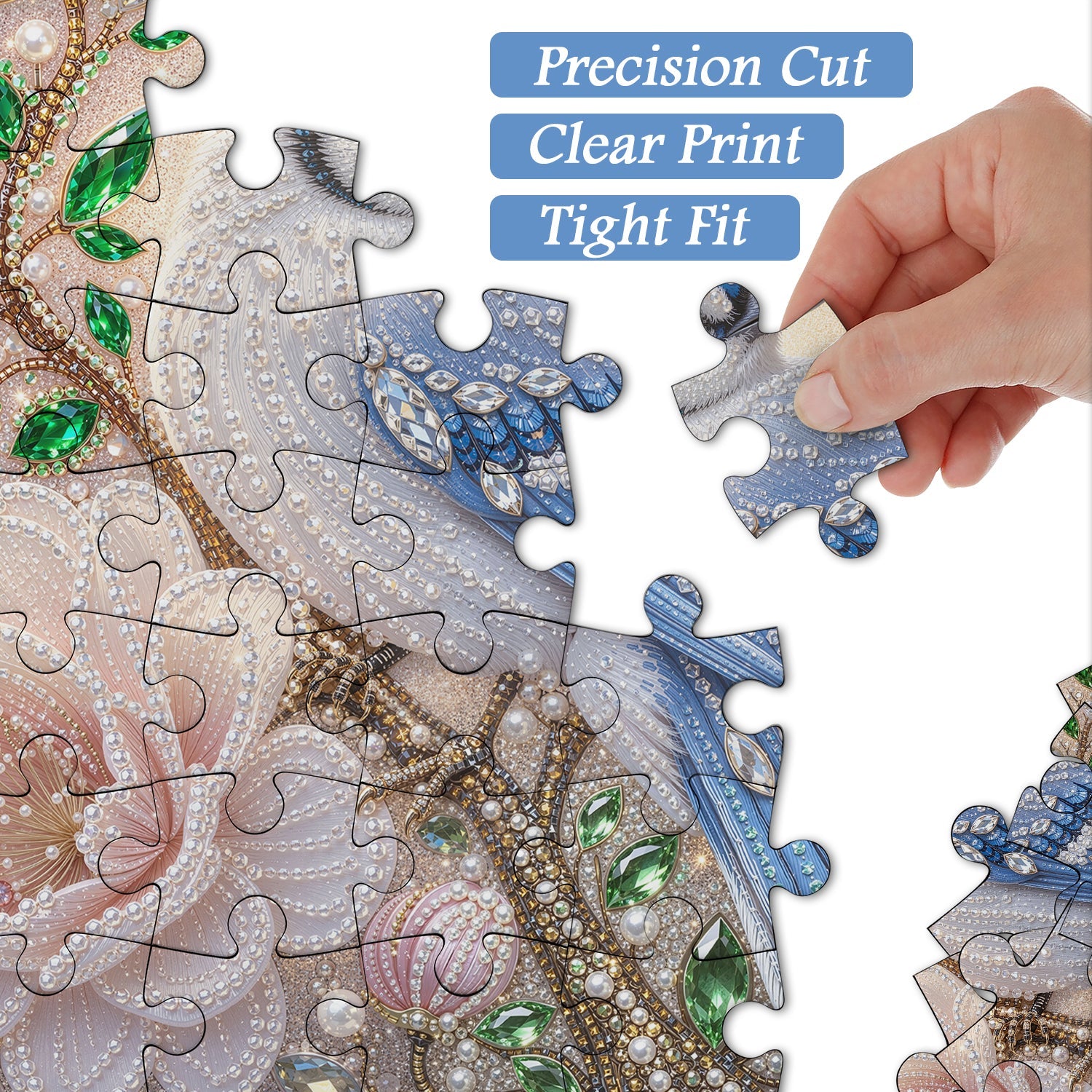Starry Blue Plume Jigsaw Puzzle 1000 Piece