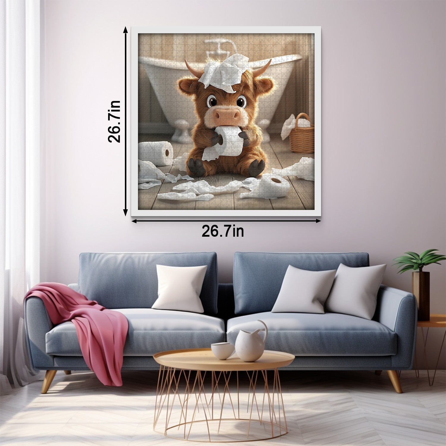 Bathroom Calf Jigsaw Puzzle 1000 Pieces
