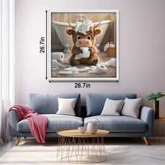 Bathroom Calf Jigsaw Puzzle 1000 Pieces