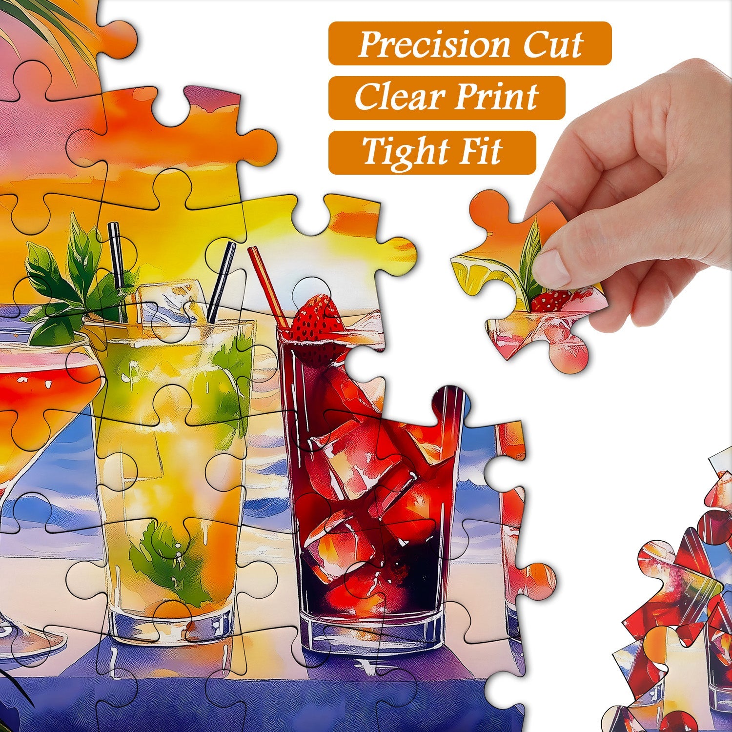 Sunset Ice Drinks Jigsaw Puzzle 1000 Pieces
