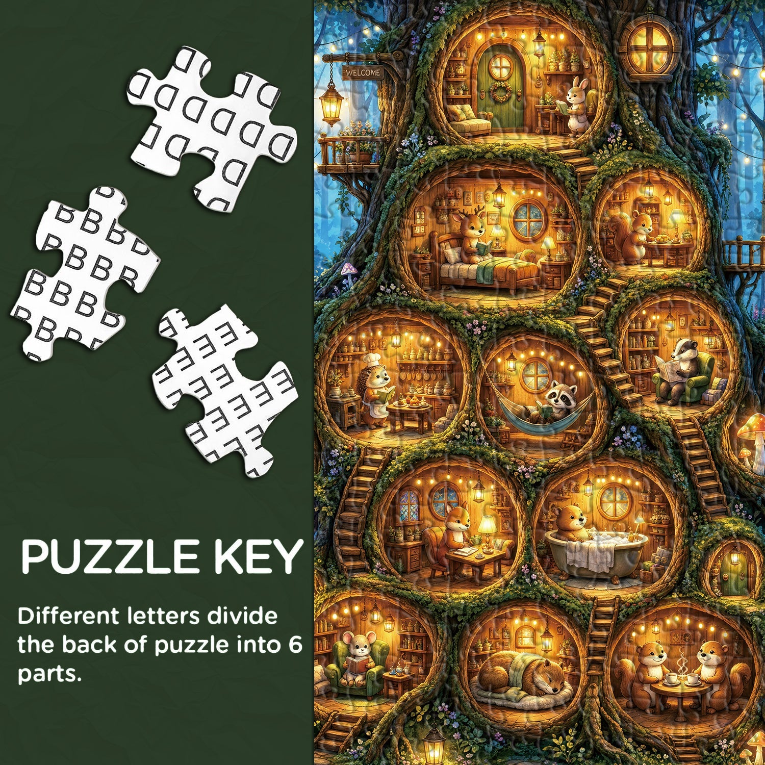 Forest Dwelling Jigsaw Puzzle 1000 Piece
