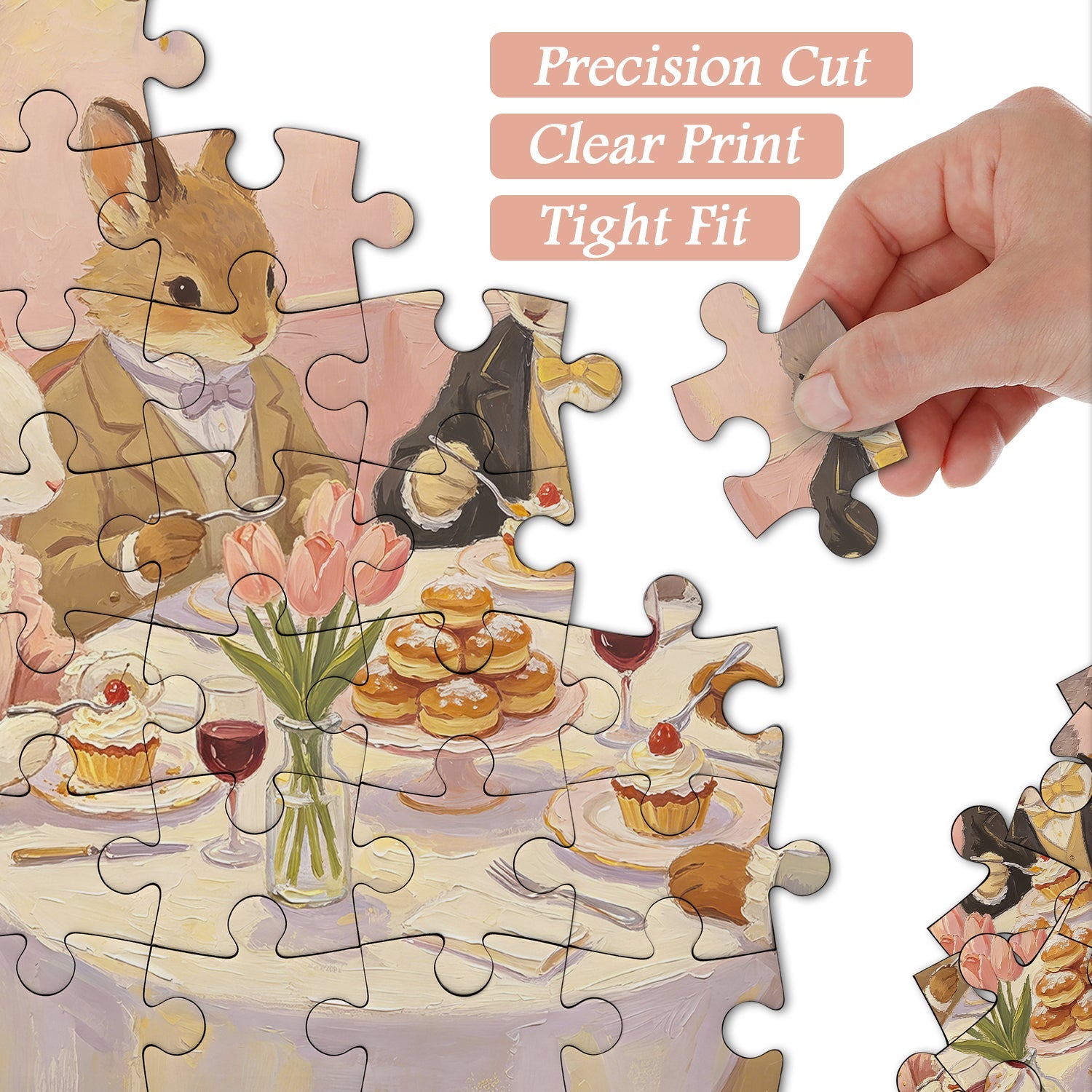 Animal Tea Time Jigsaw Puzzle 1000 Piece