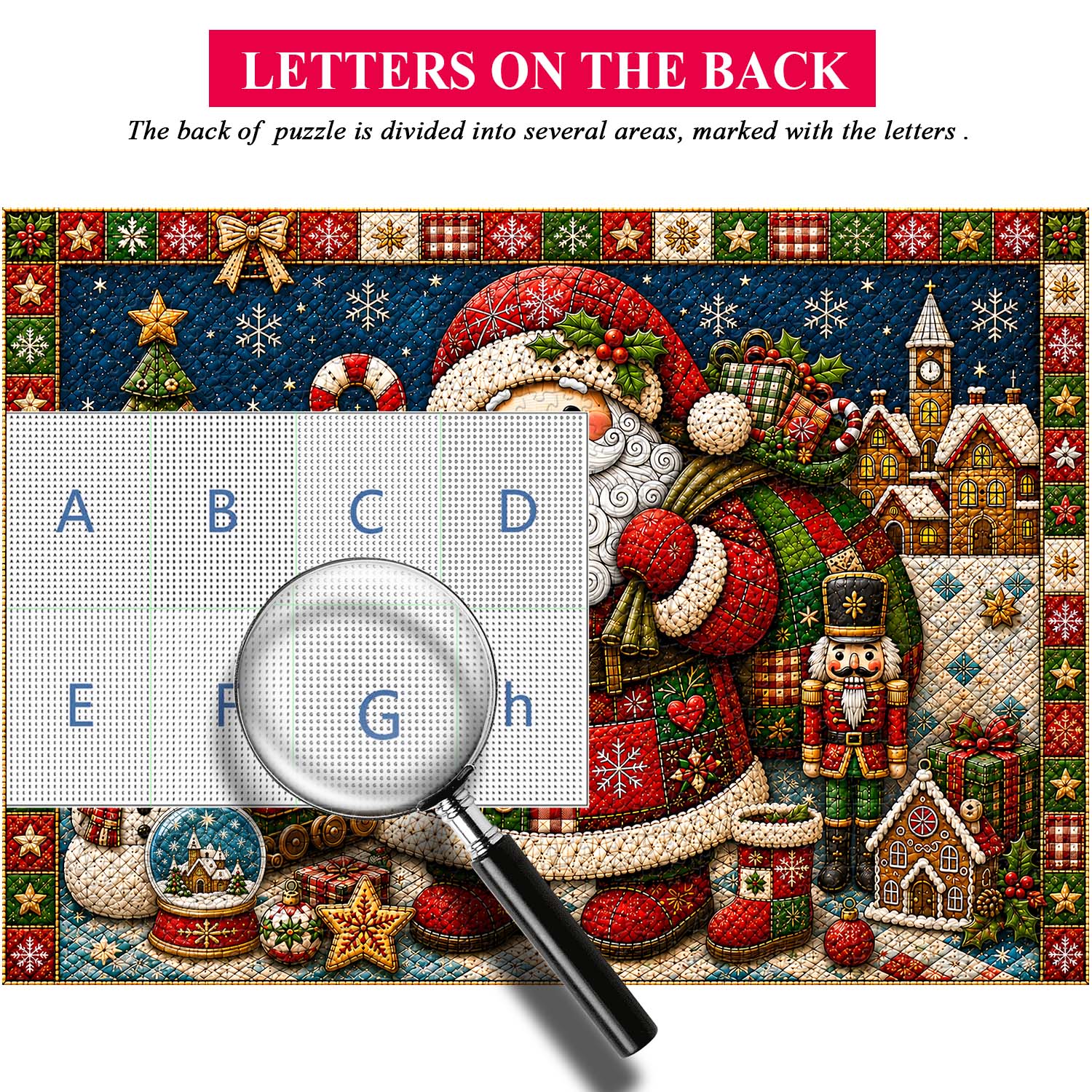 Quilted Christmas Joy Jigsaw Puzzle 1000 Pieces