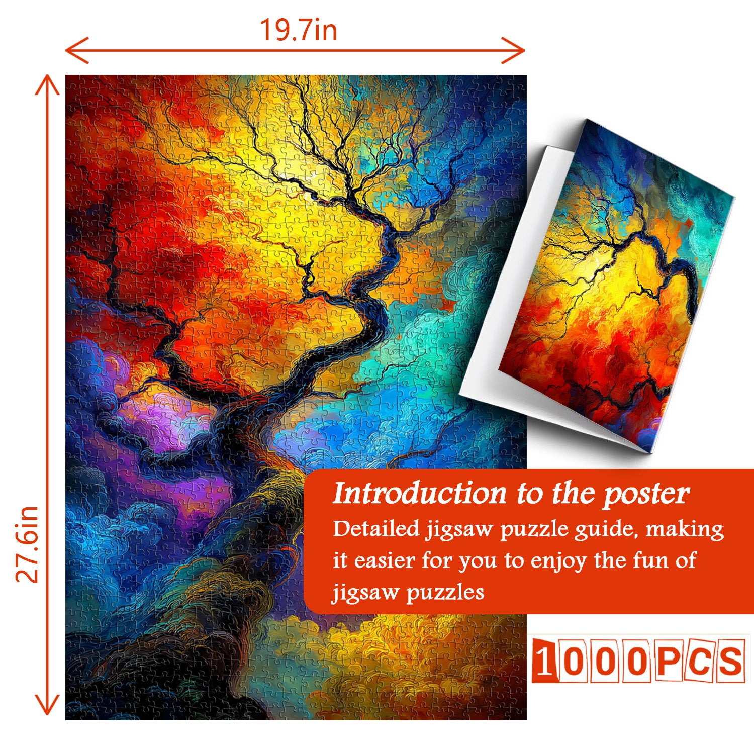 Puzzle de 1000 pièces Arbre coloré