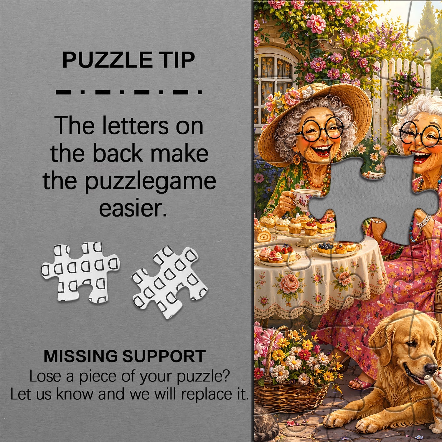 Friends Garden Tea Jigsaw Puzzle 1000 Piece