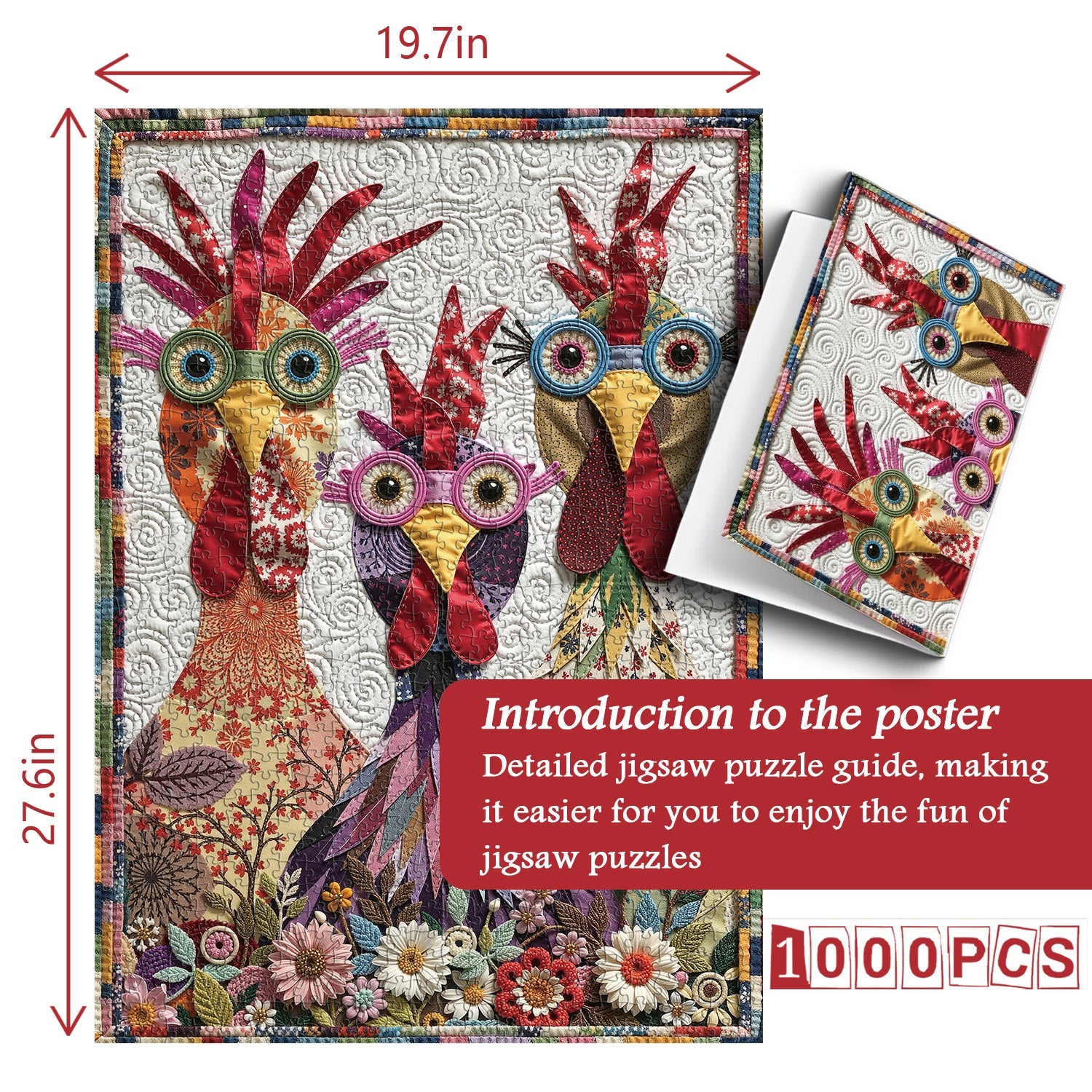 Patchwork Pals Jigsaw Puzzle 1000 Pieces