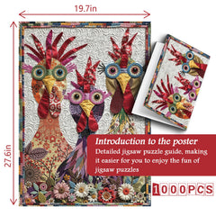 Patchwork Pals Jigsaw Puzzle 1000 Pieces