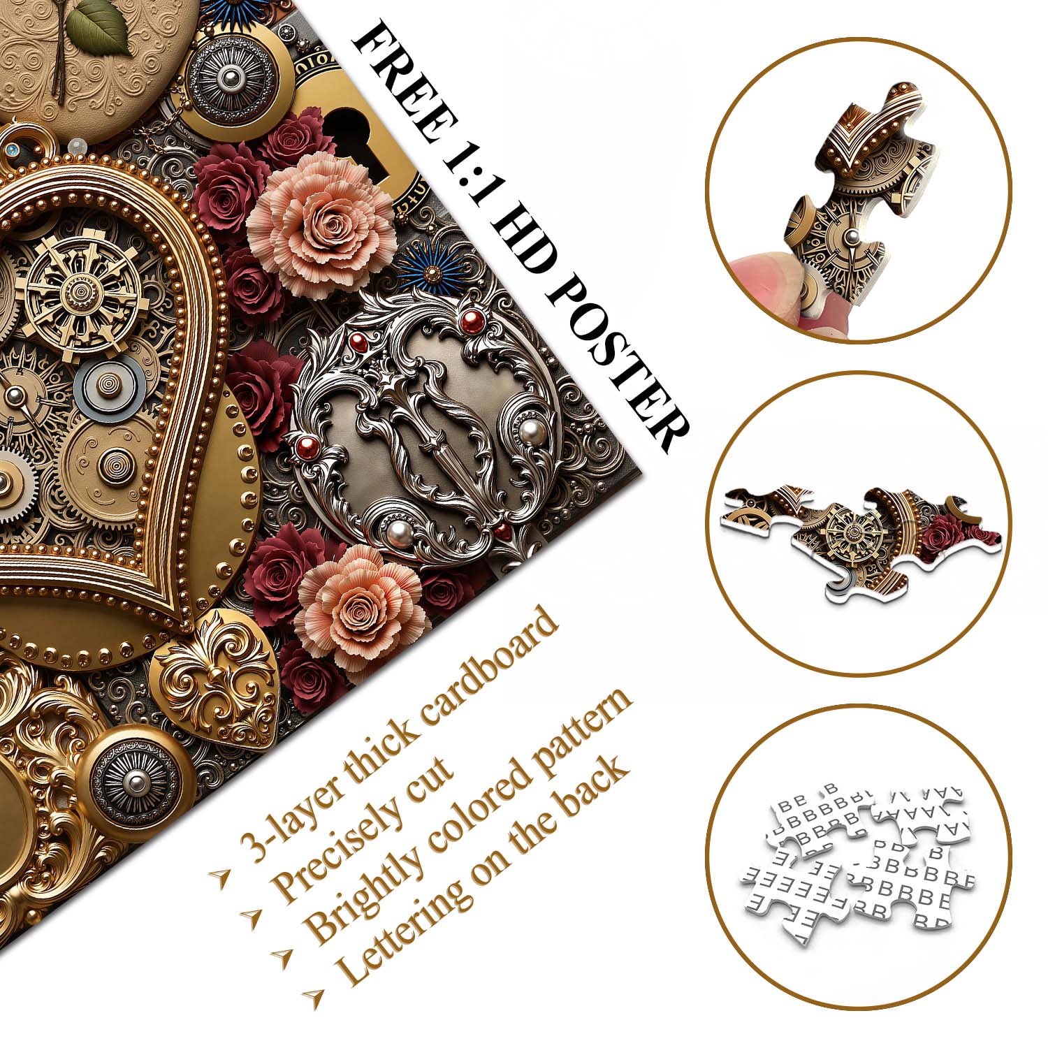 Clockwork Heart Jigsaw Puzzle 1000 Piece