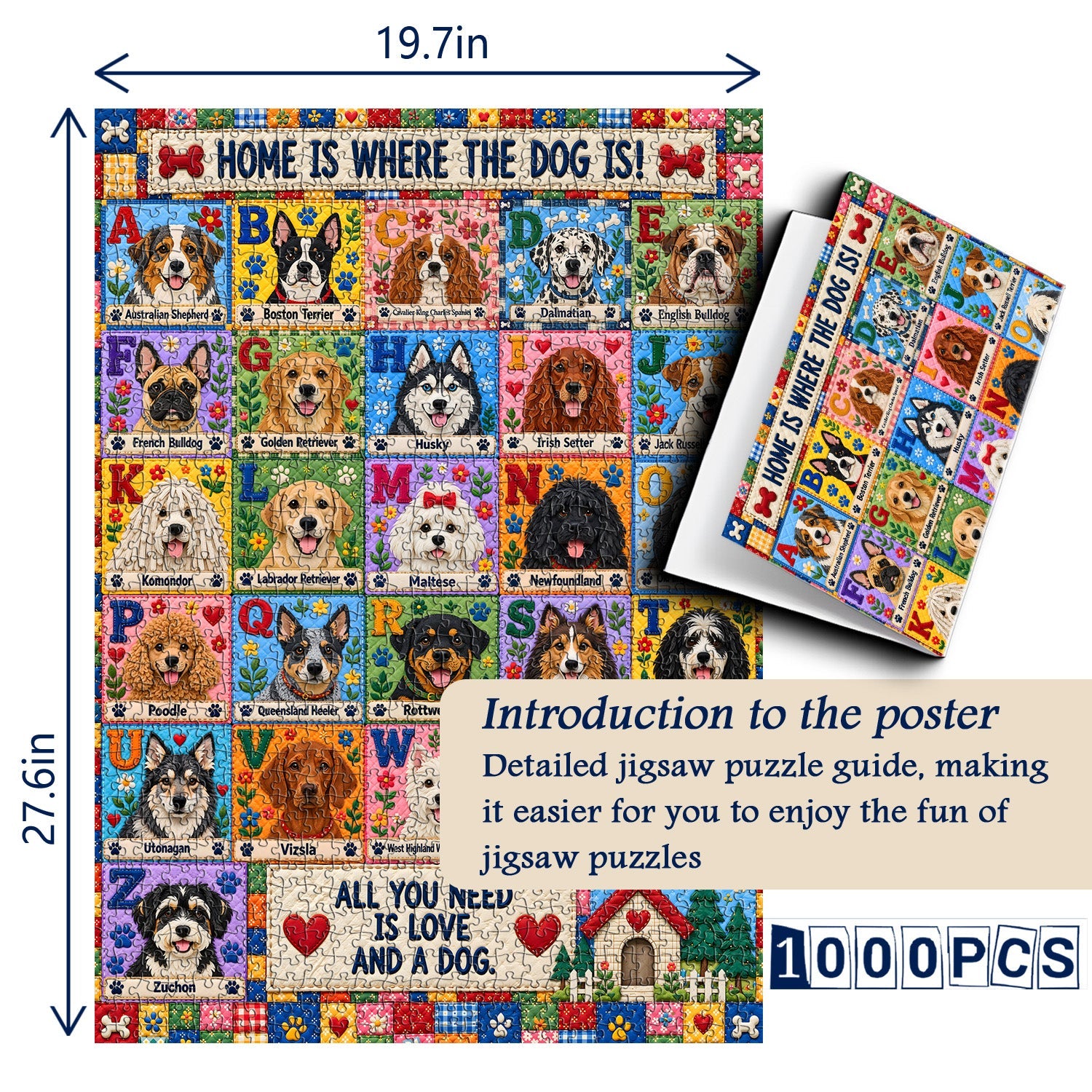 Paws of Love Jigsaw Puzzle 1000 Pieces