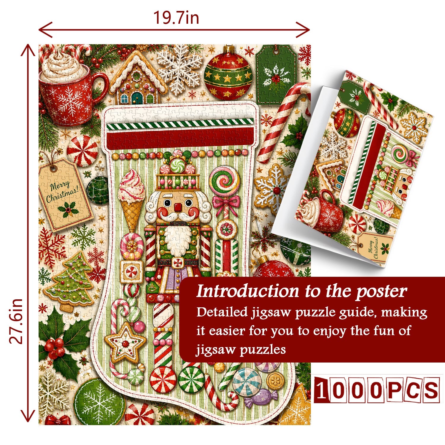 Christmas Stocking Treasures Jigsaw Puzzle 1000 Pieces