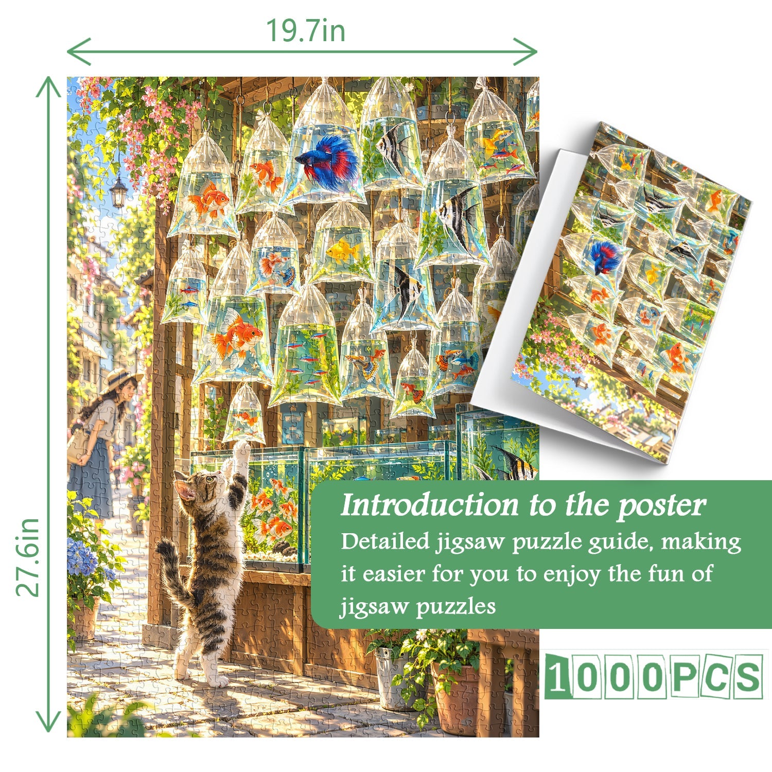 Cat's Fishy Moments Jigsaw Puzzle 1000 Pieces