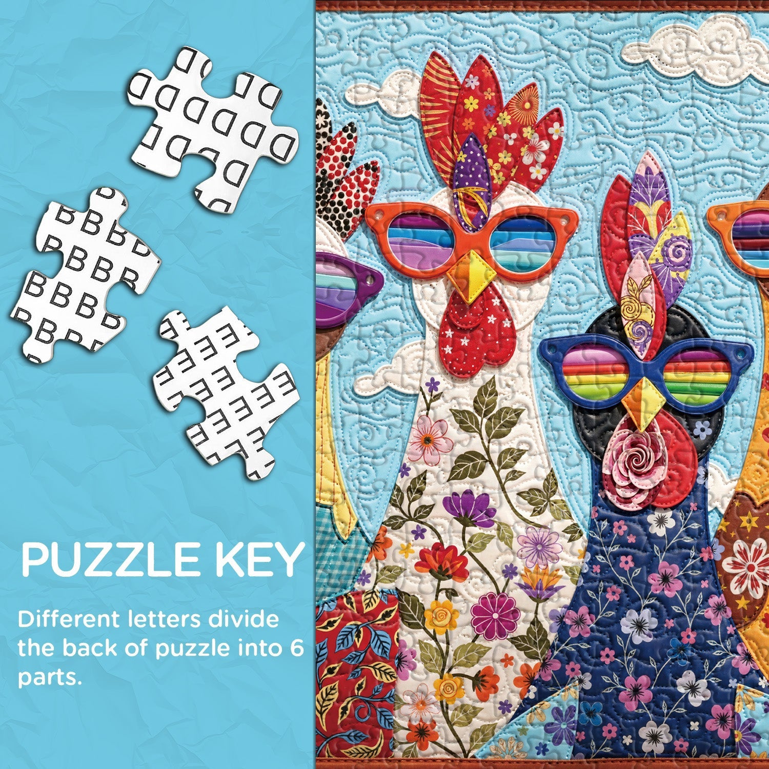 Floral Chicks Jigsaw Puzzle 1000 Pieces