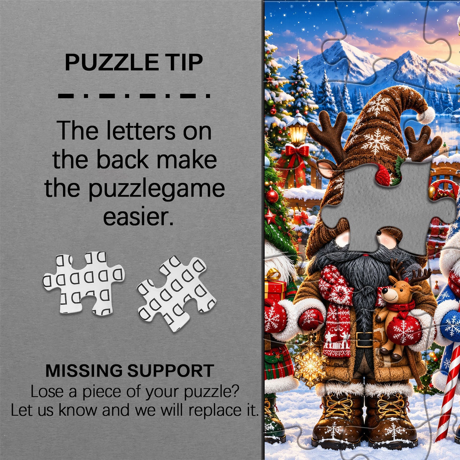 Festive Gnome Crew Jigsaw Puzzle 1000 Piece