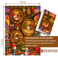 Christmas Gnome Village Jigsaw Puzzle 1000 Piece