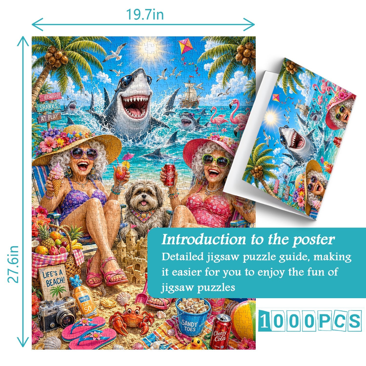 Beach Girls' Day Jigsaw Puzzle 1000 Pieces