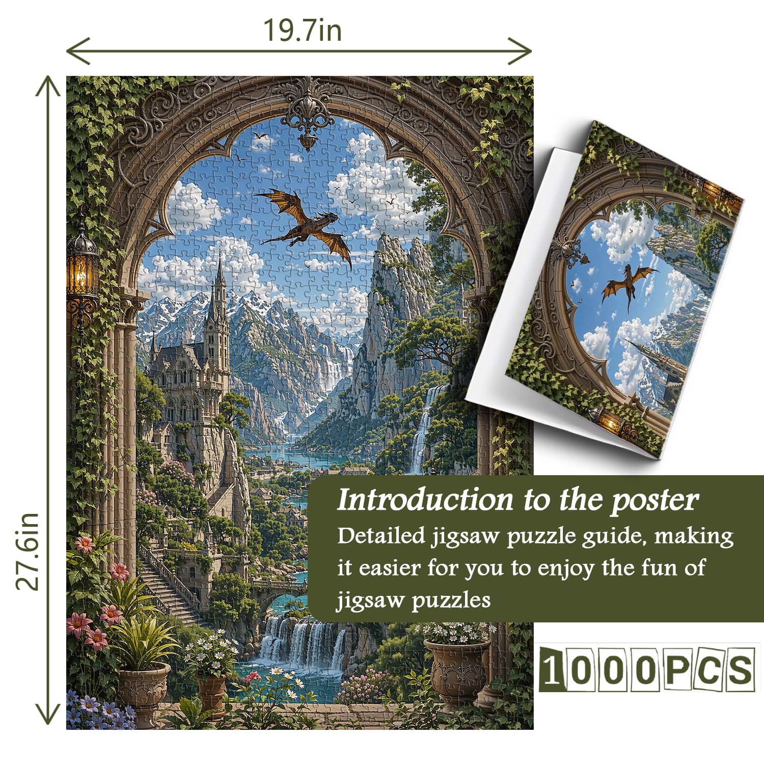 Dragon's Vale Jigsaw Puzzle 1000 Pieces