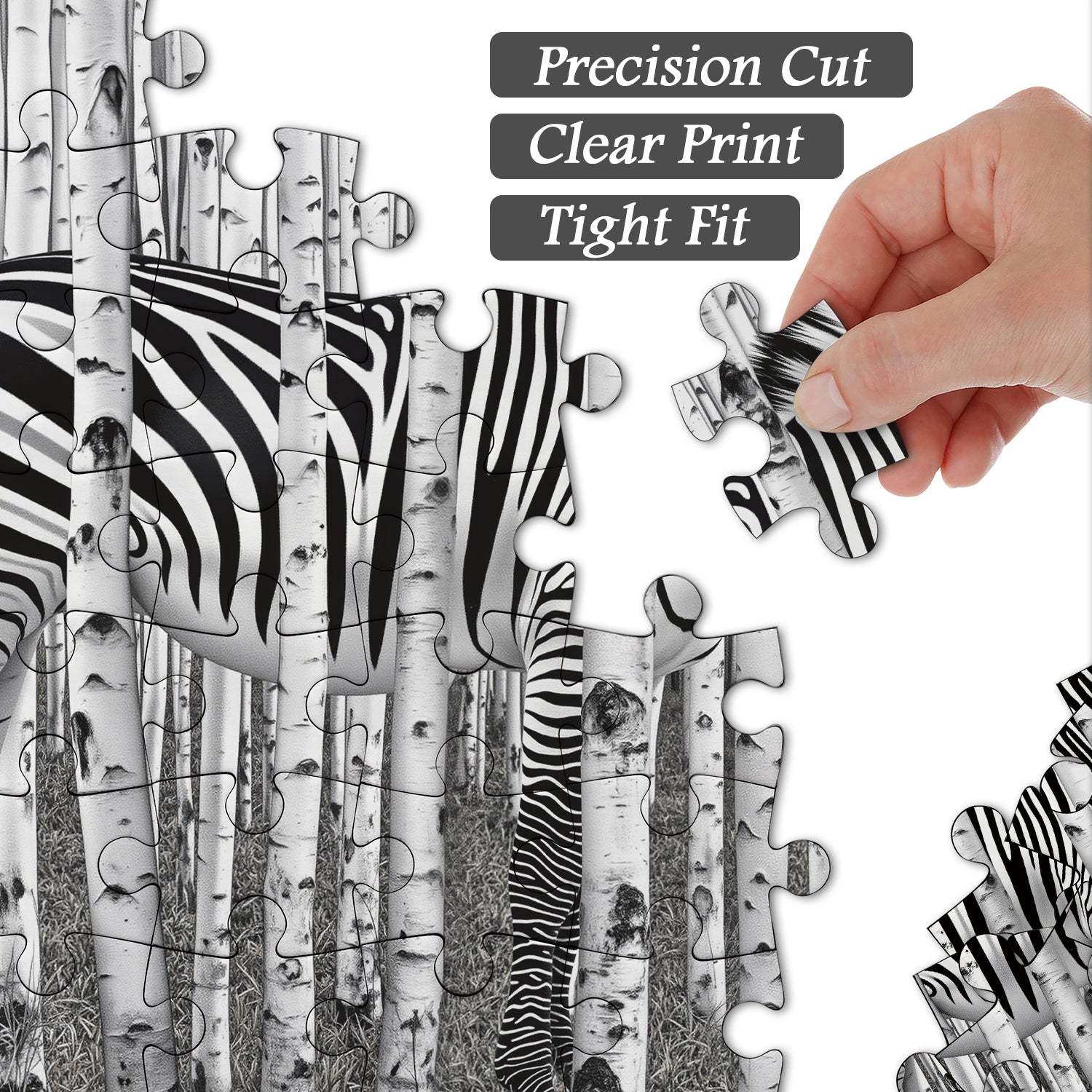 Zebra Forest Jigsaw Puzzle 1000 Pieces