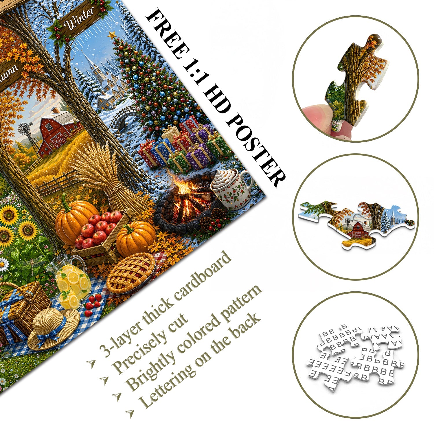 Four Seasons Beauty Puzzle 1000 Pieces