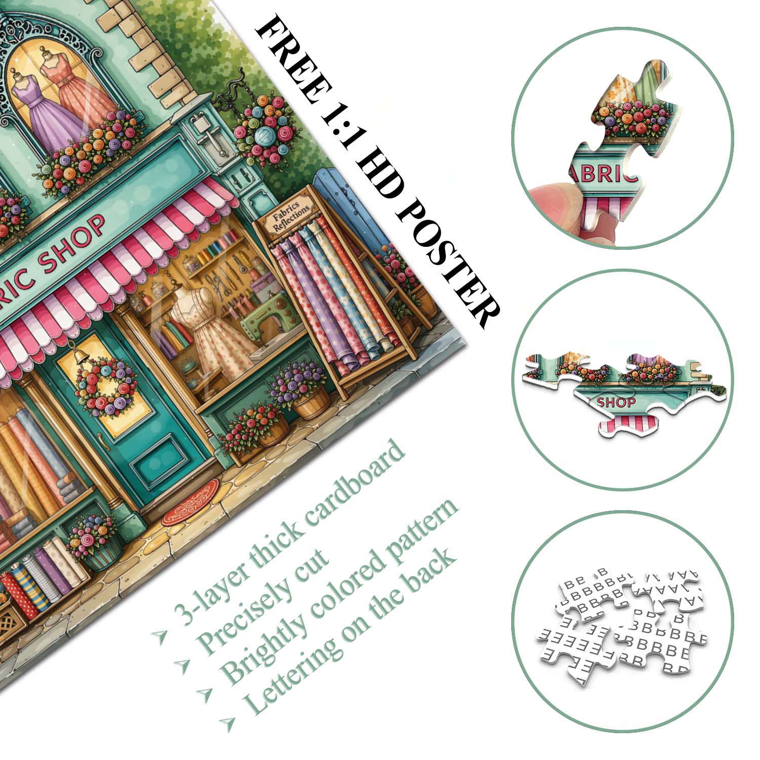 Fabric Nook Jigsaw Puzzle 1000 Piece