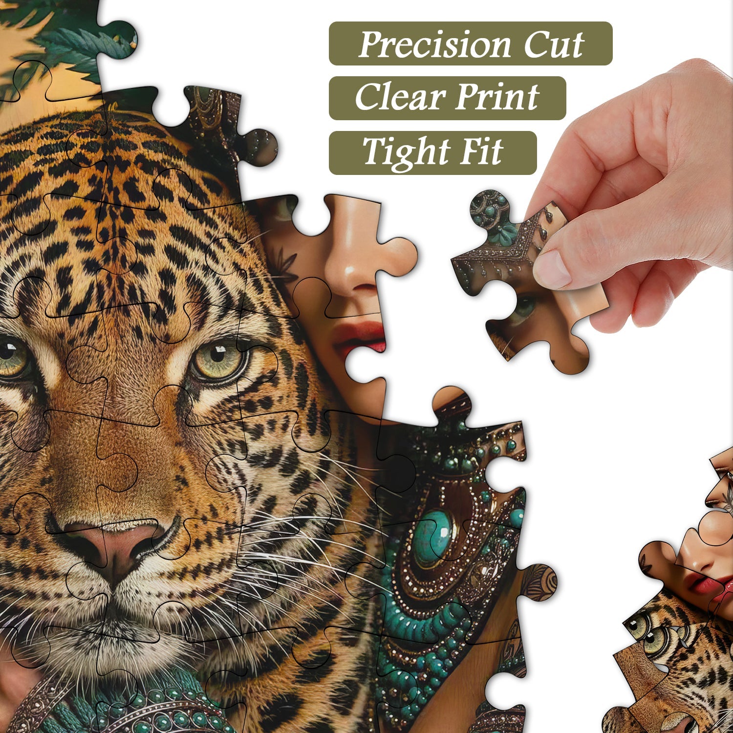 Tribal Feline Jigsaw Puzzle 1000 Pieces