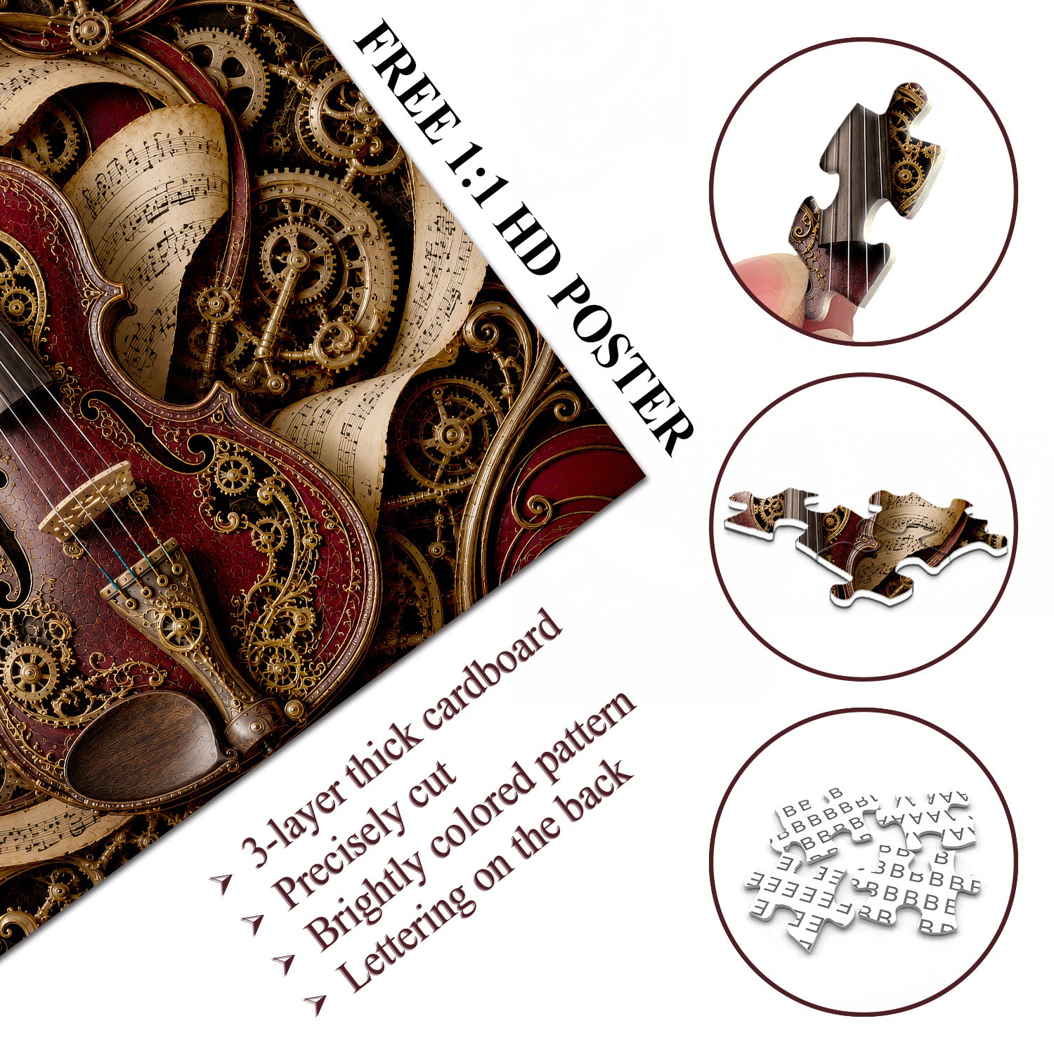 Antique Cog Symphony Jigsaw Puzzle 1000 Pieces
