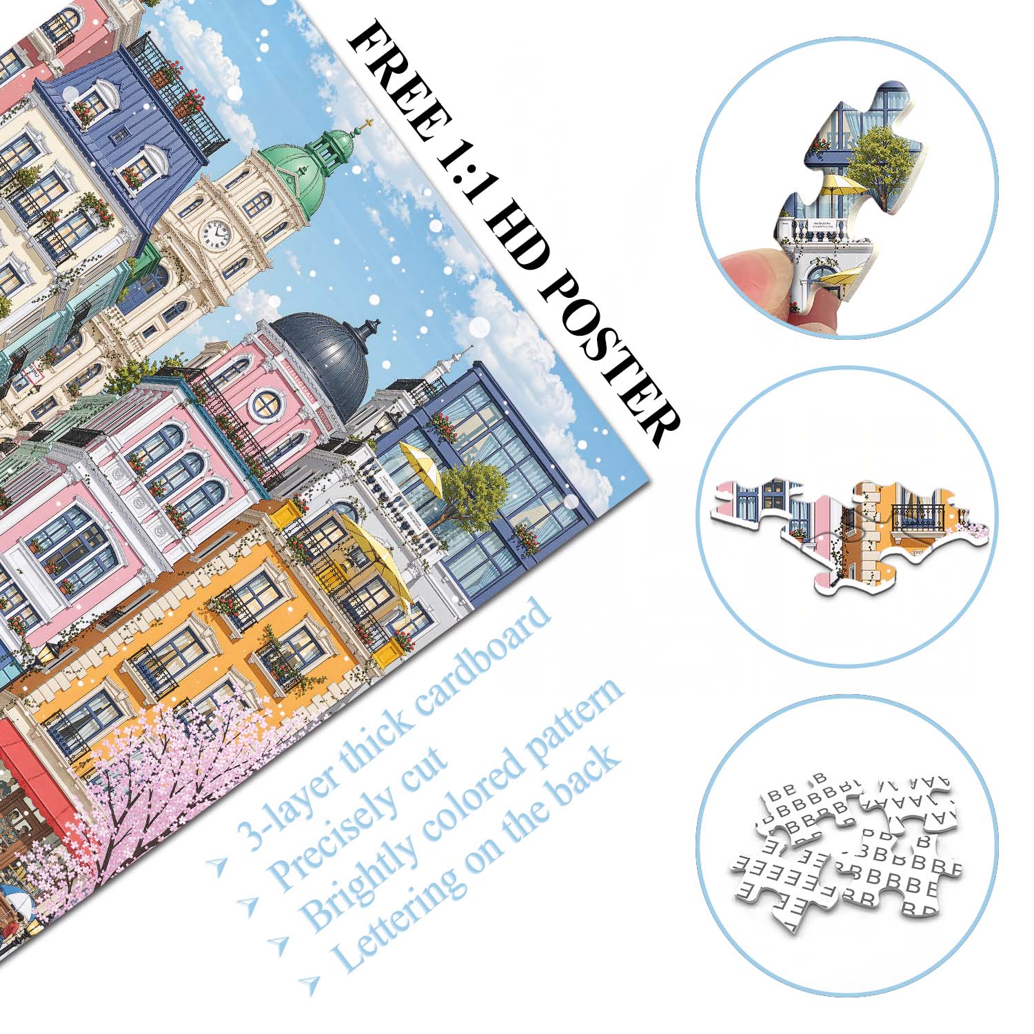 Cherry Town Jigsaw Puzzle 1000 Pieces