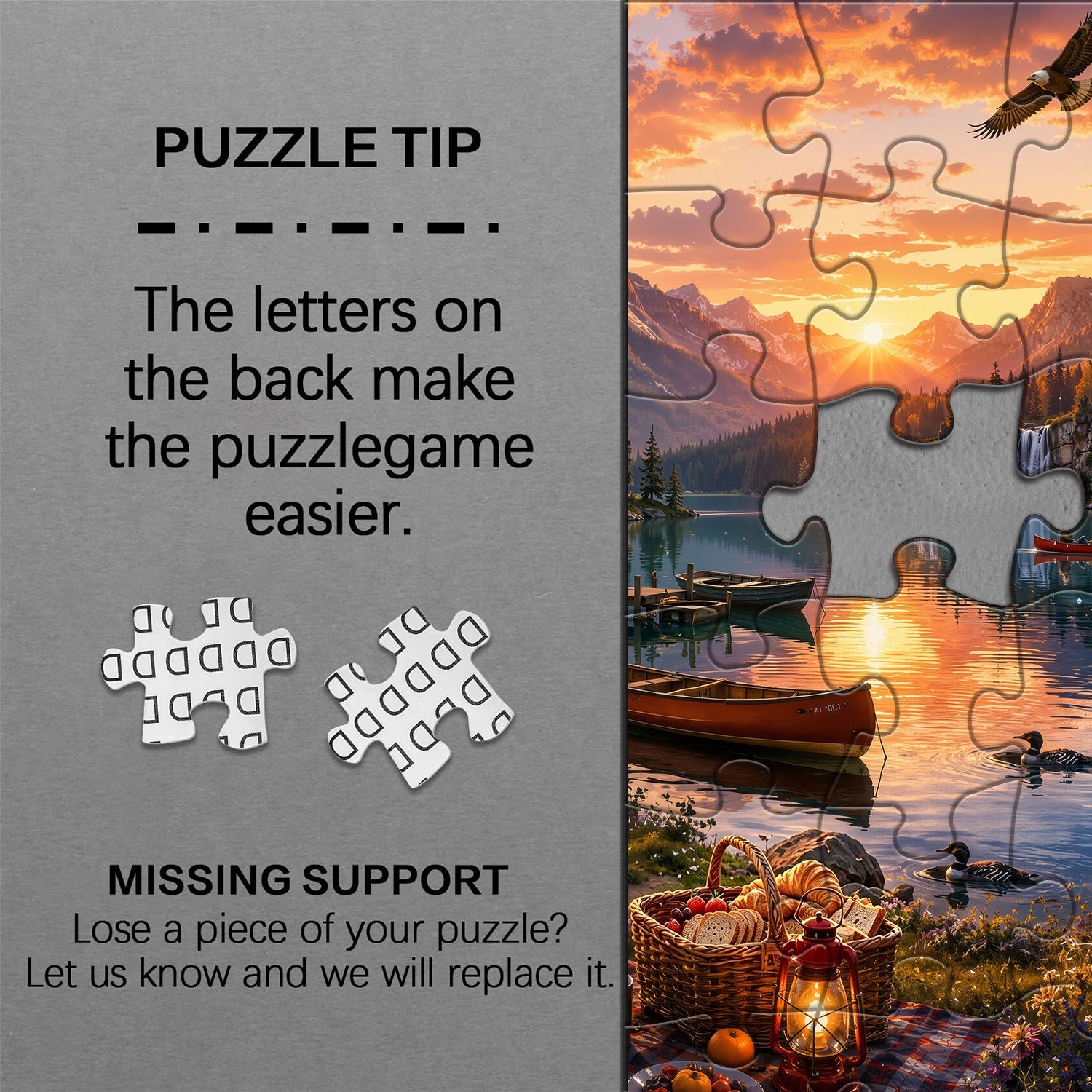 Mountain Lake Haven Jigsaw Puzzle 1000 Piece