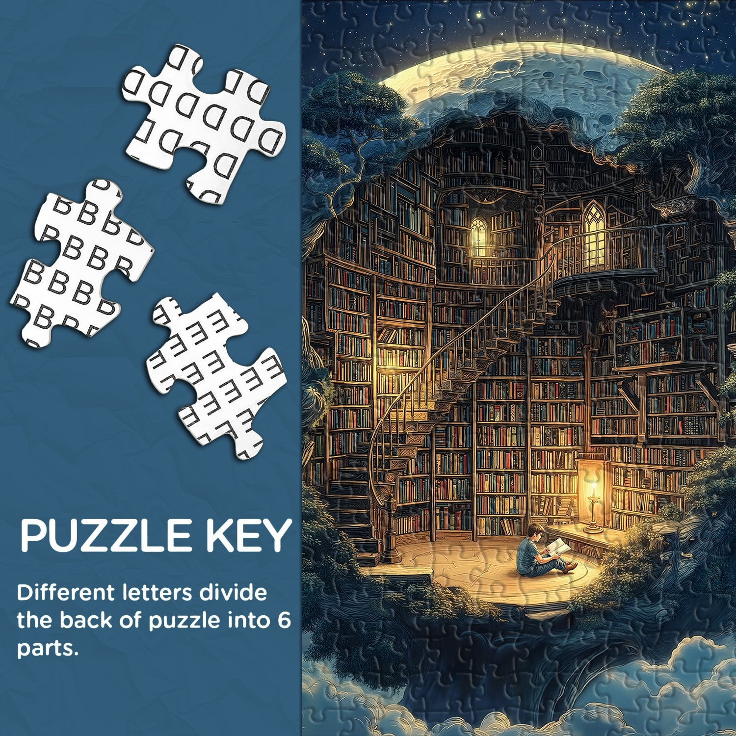 Starry Night Book Nest Jigsaw Puzzle 1000 Pieces