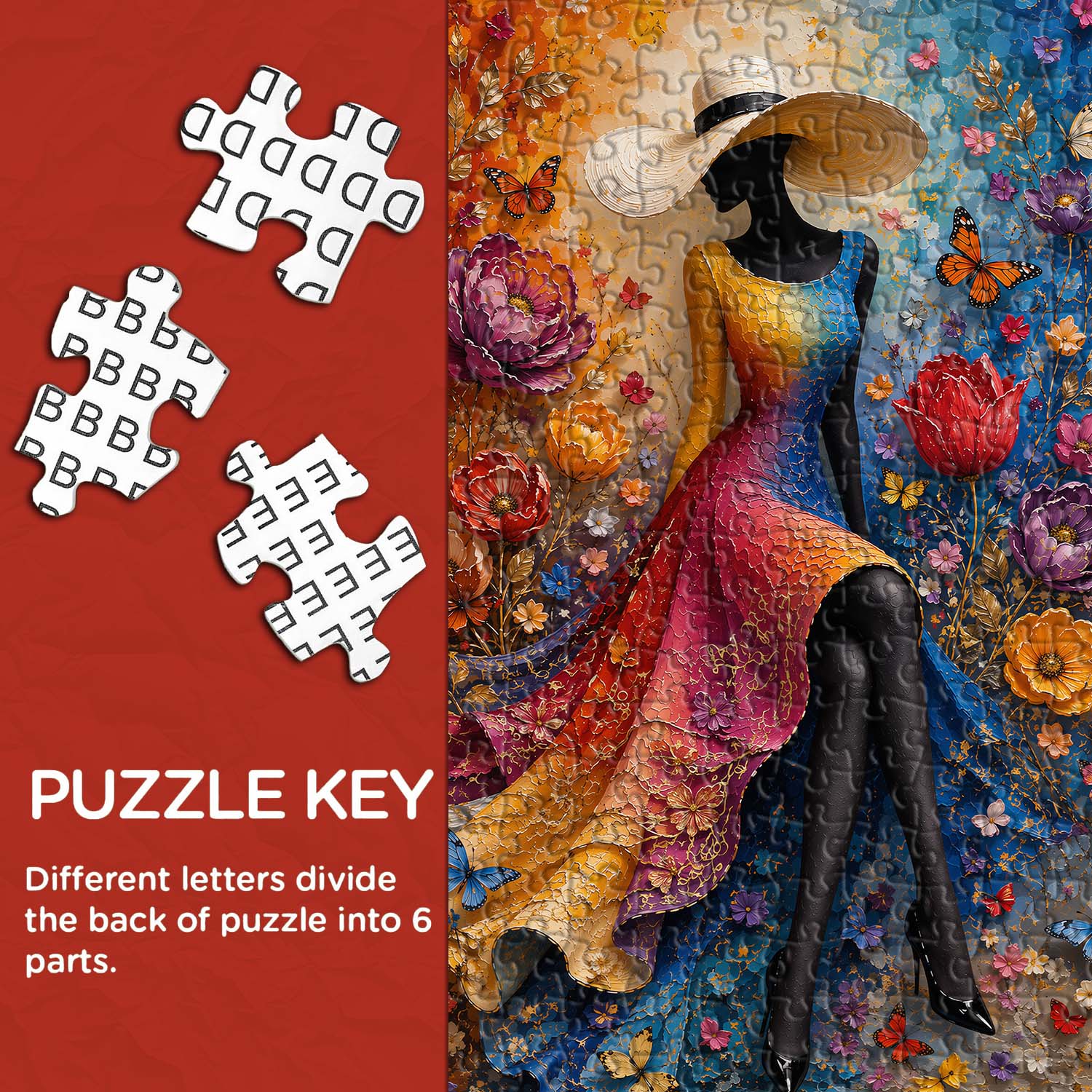 Flower Sea Silhouette Jigsaw Puzzle 1000 Piece