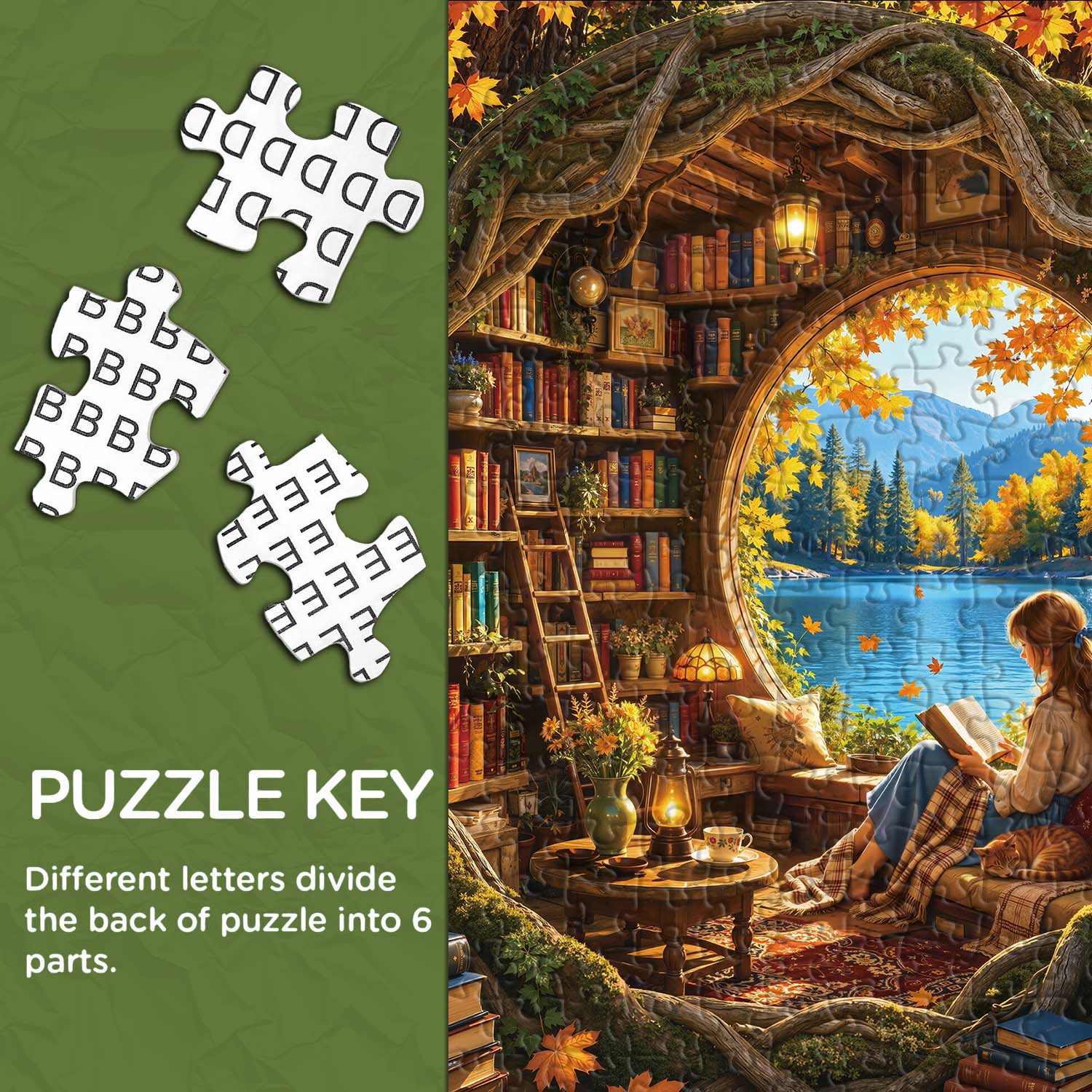 Autumn Book House Jigsaw Puzzle 1000 Piece