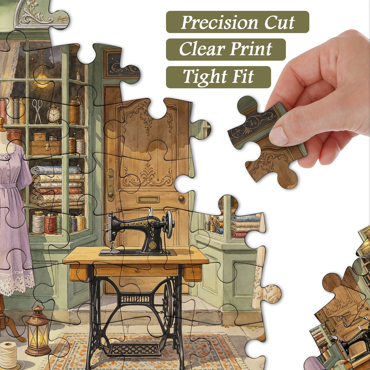 Vintage Stitch Shop Jigsaw Puzzle 1000 Piece