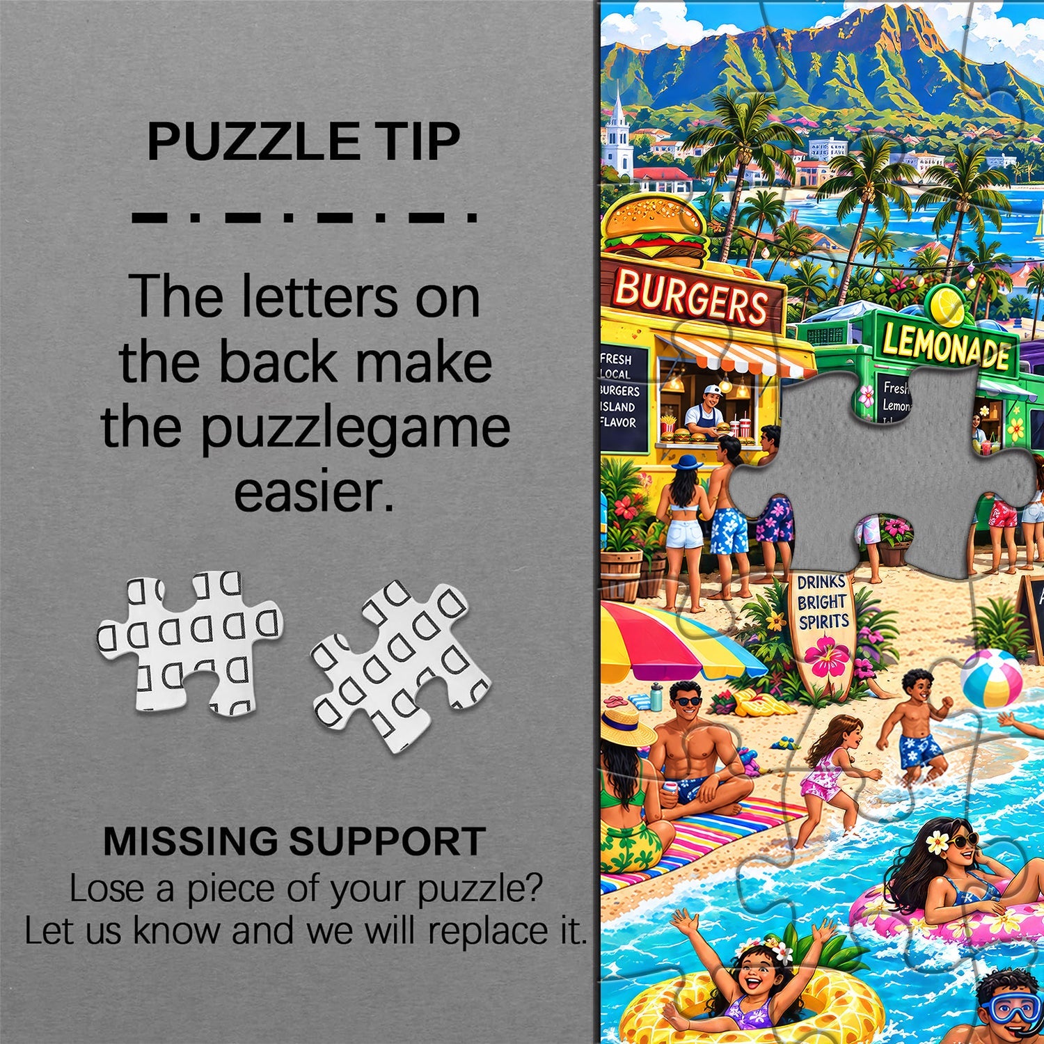 Island Summer Market Jigsaw Puzzle 1000 Piece