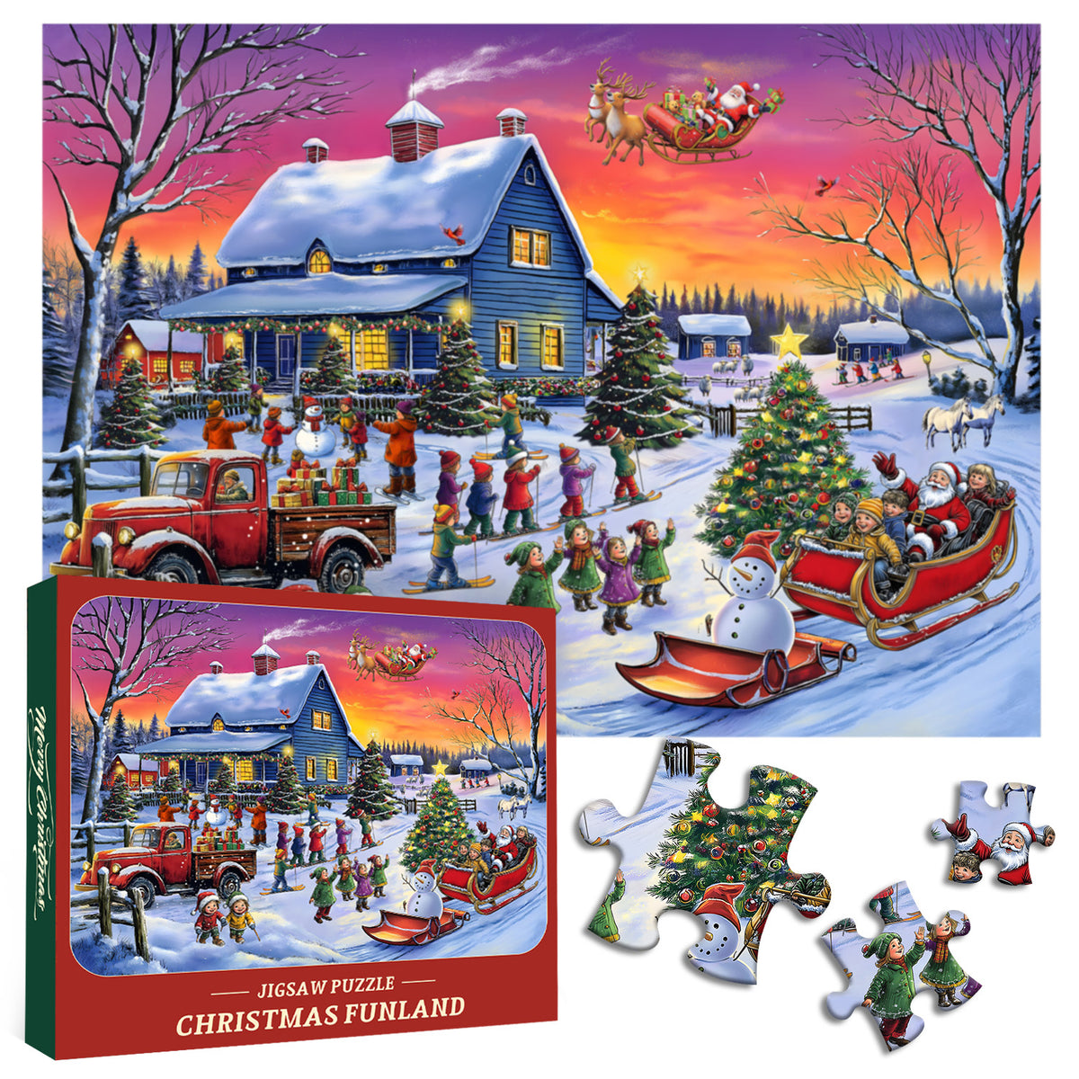 Puzzle de Noël Funland 1000 pièces