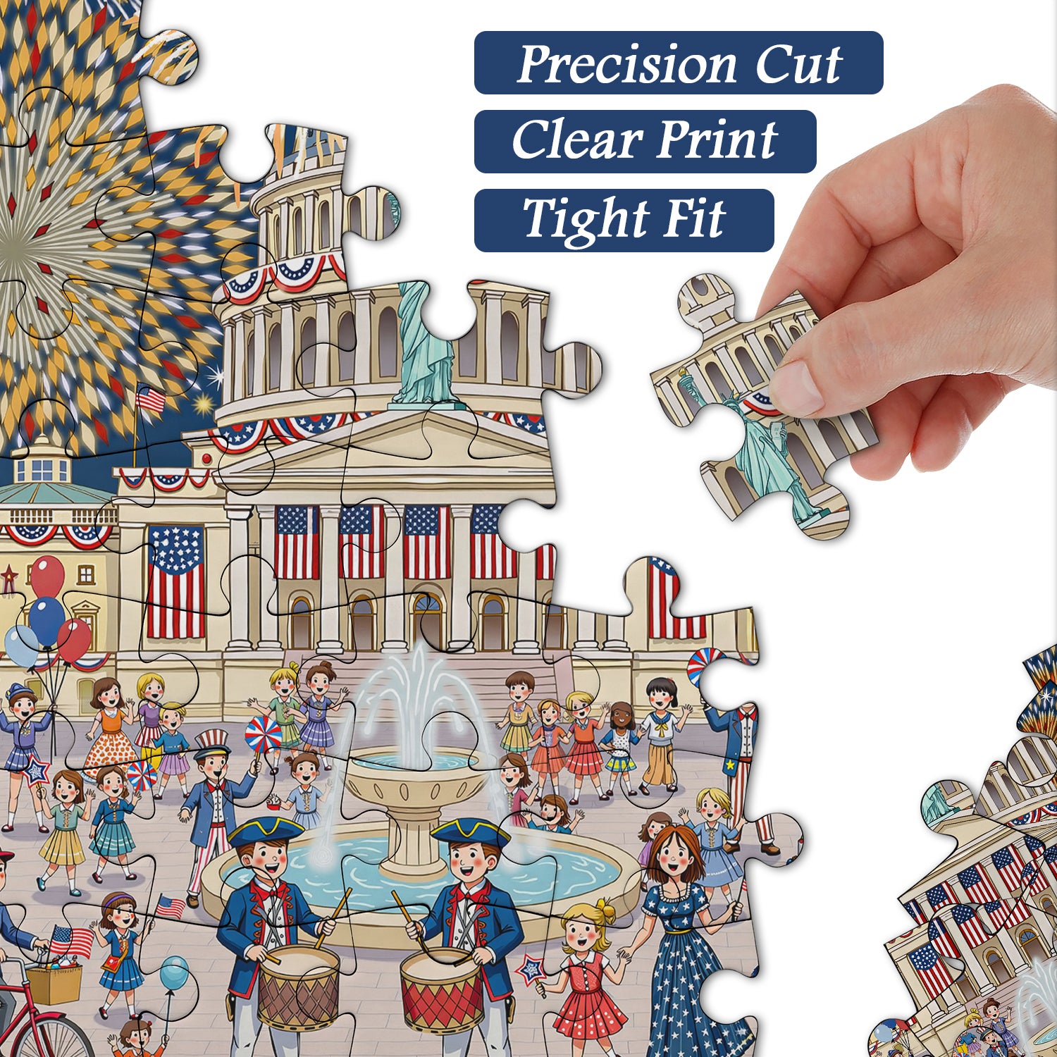 Fireworks & Freedom Jigsaw Puzzle 1000 Pieces