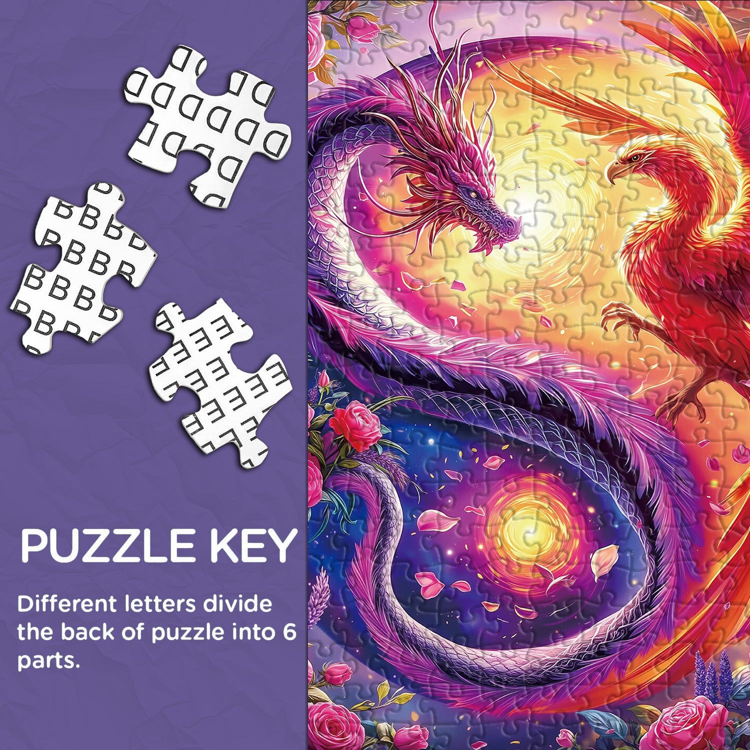 Dragon & Phoenix Jigsaw Puzzle 1000 Pieces