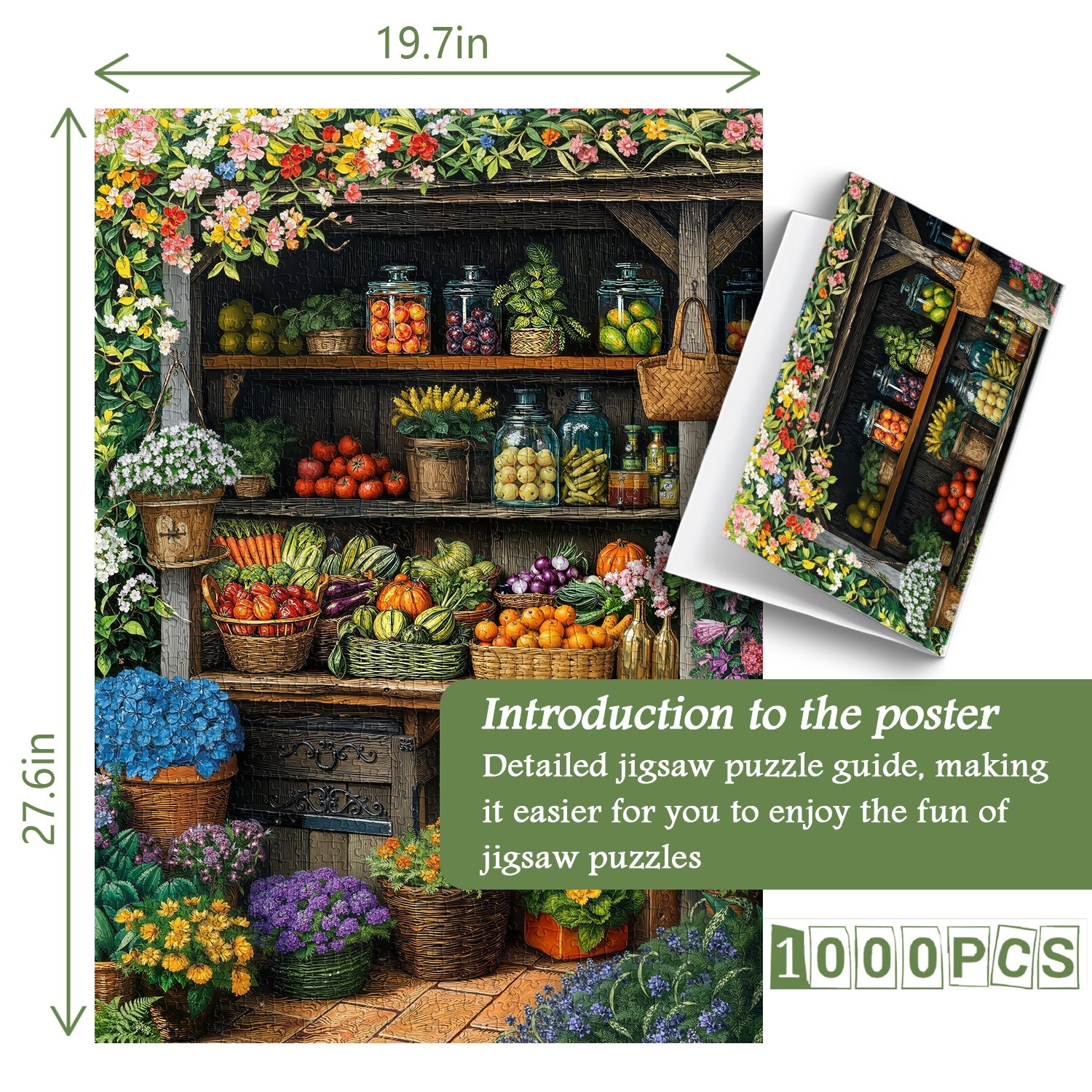 Blooms & Bounty Jigsaw Puzzle 1000 Pieces