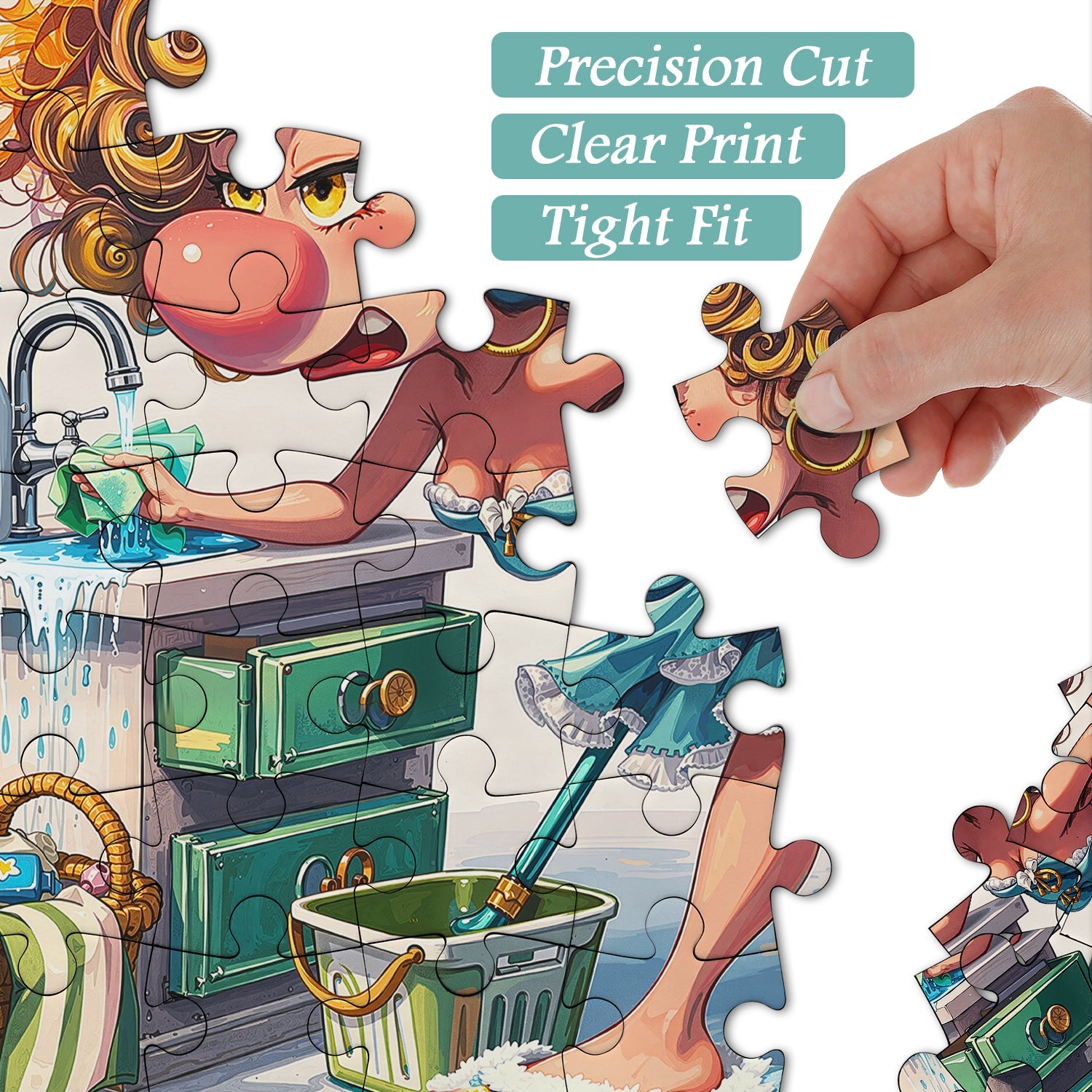 Housework Disaster Scene Jigsaw Puzzle 1000 Pieces