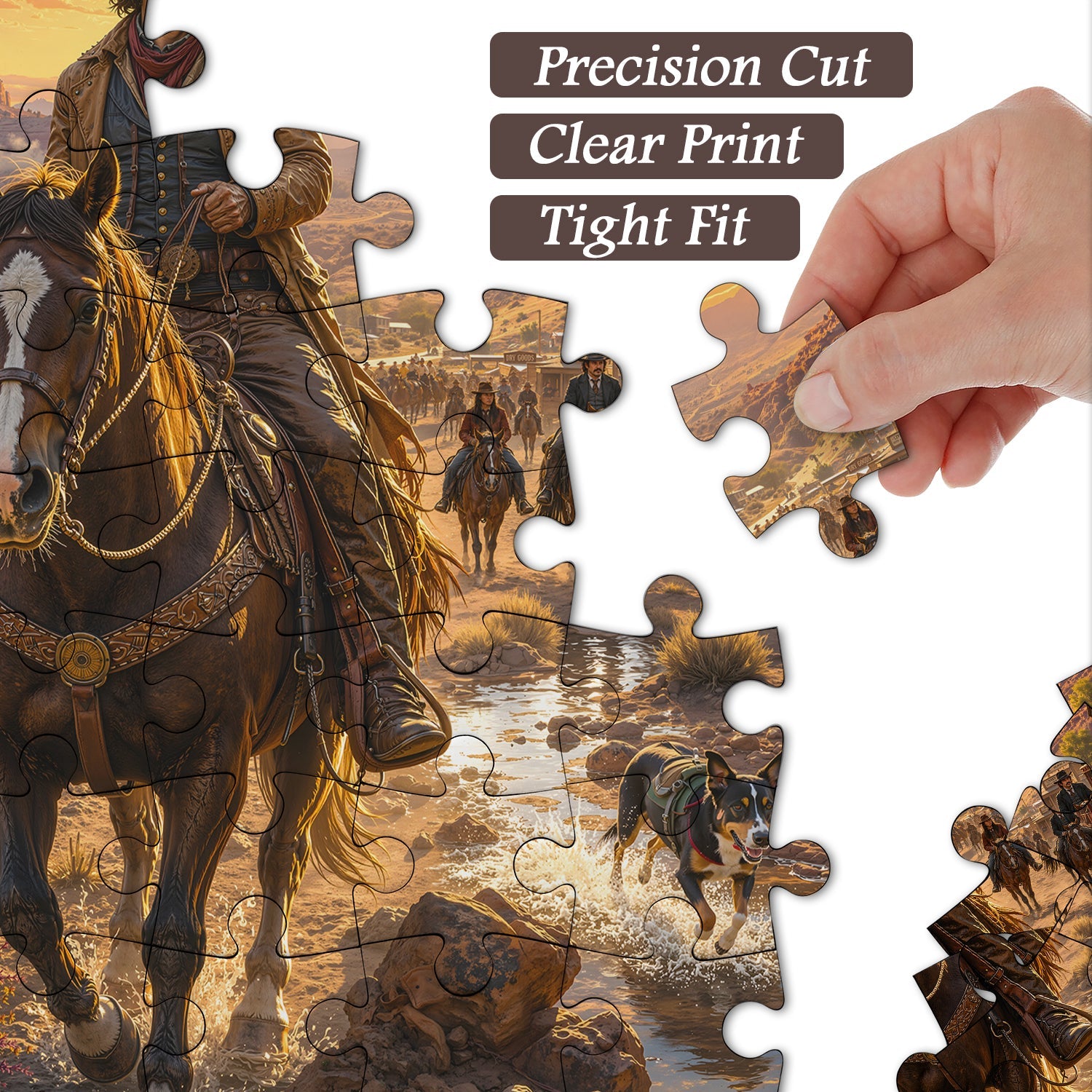 Sunset Rider Jigsaw Puzzle 1000 Piece