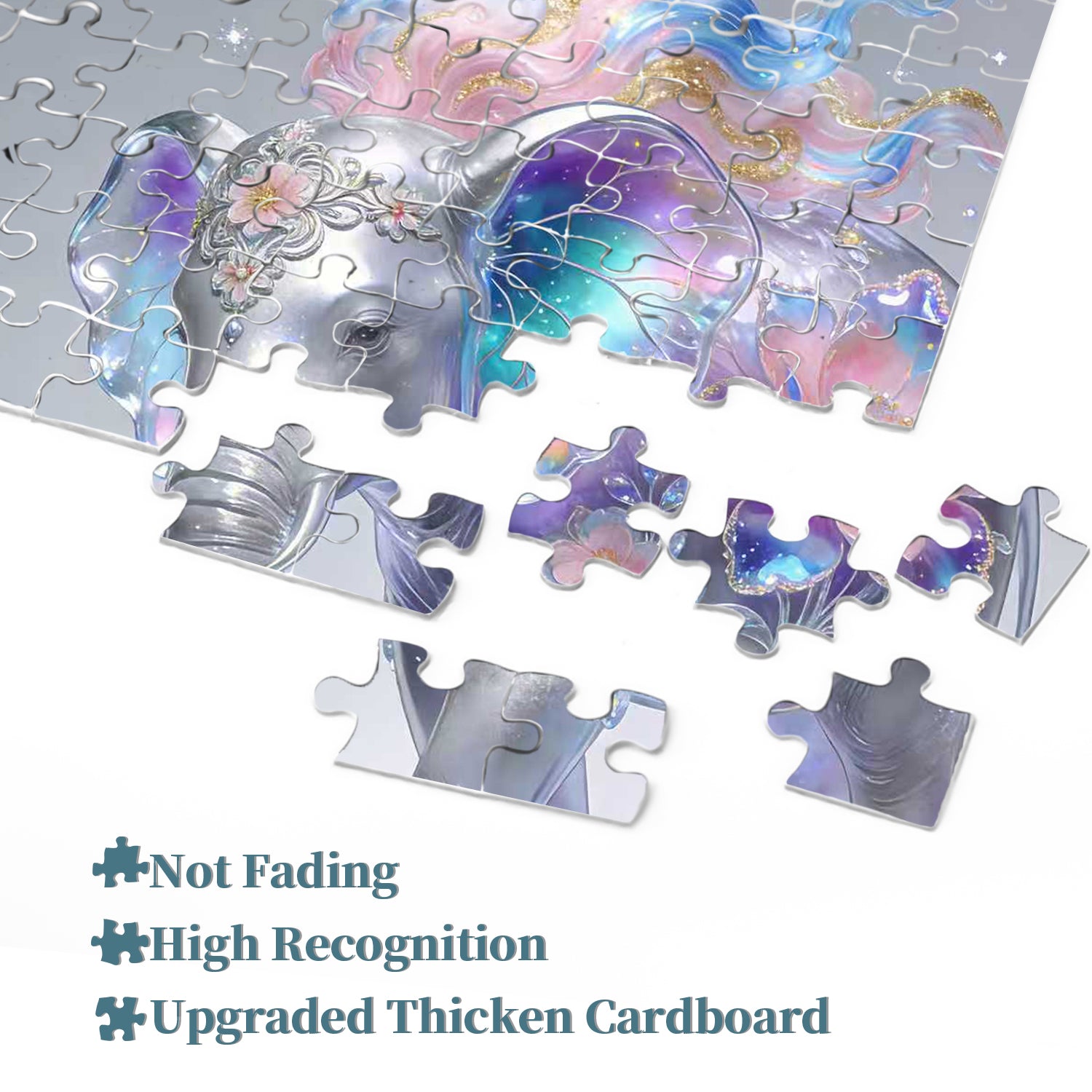 Galaxy Petal Elephant Jigsaw Puzzle 1000 Pieces