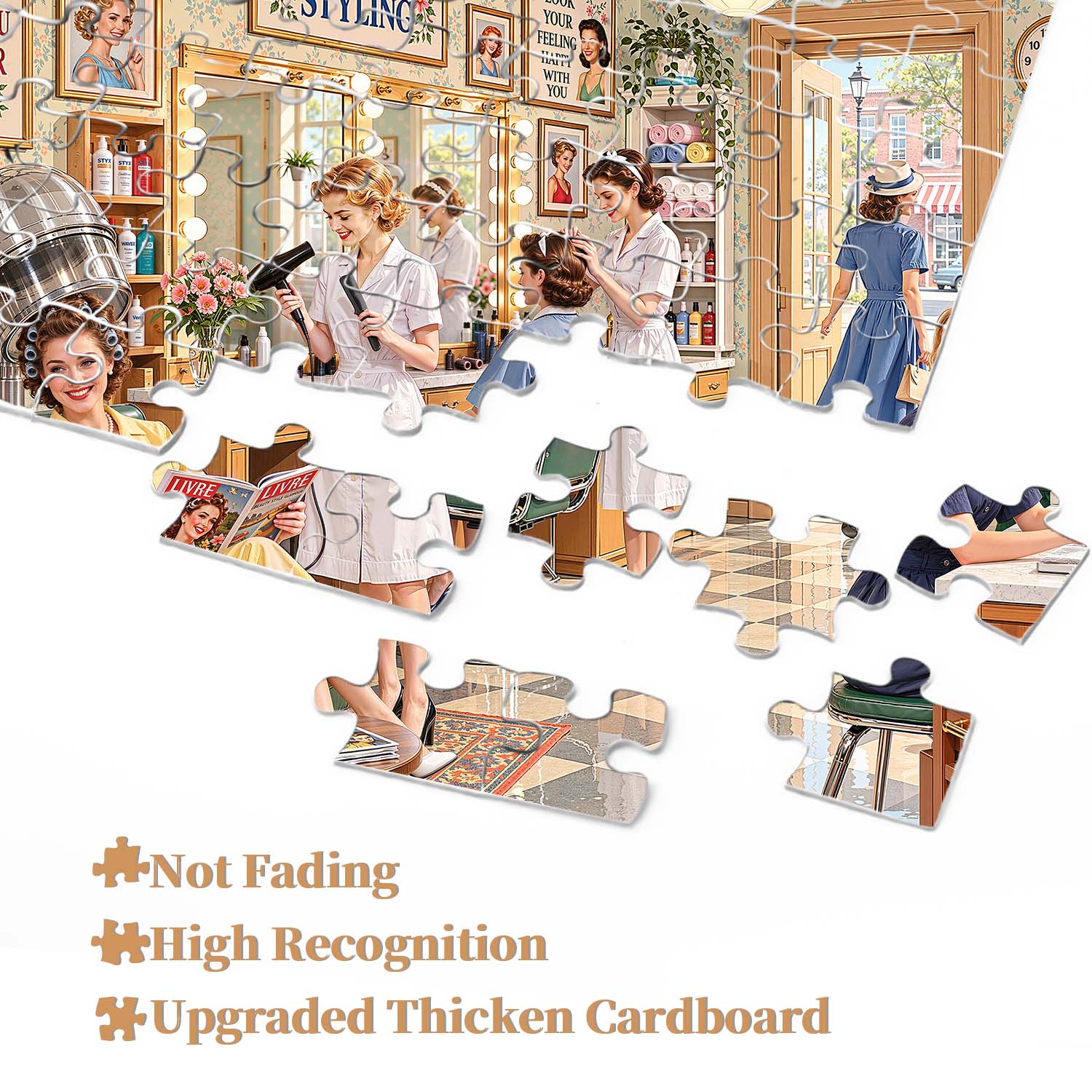 Retro Salon Jigsaw  Puzzle 1000 Piece
