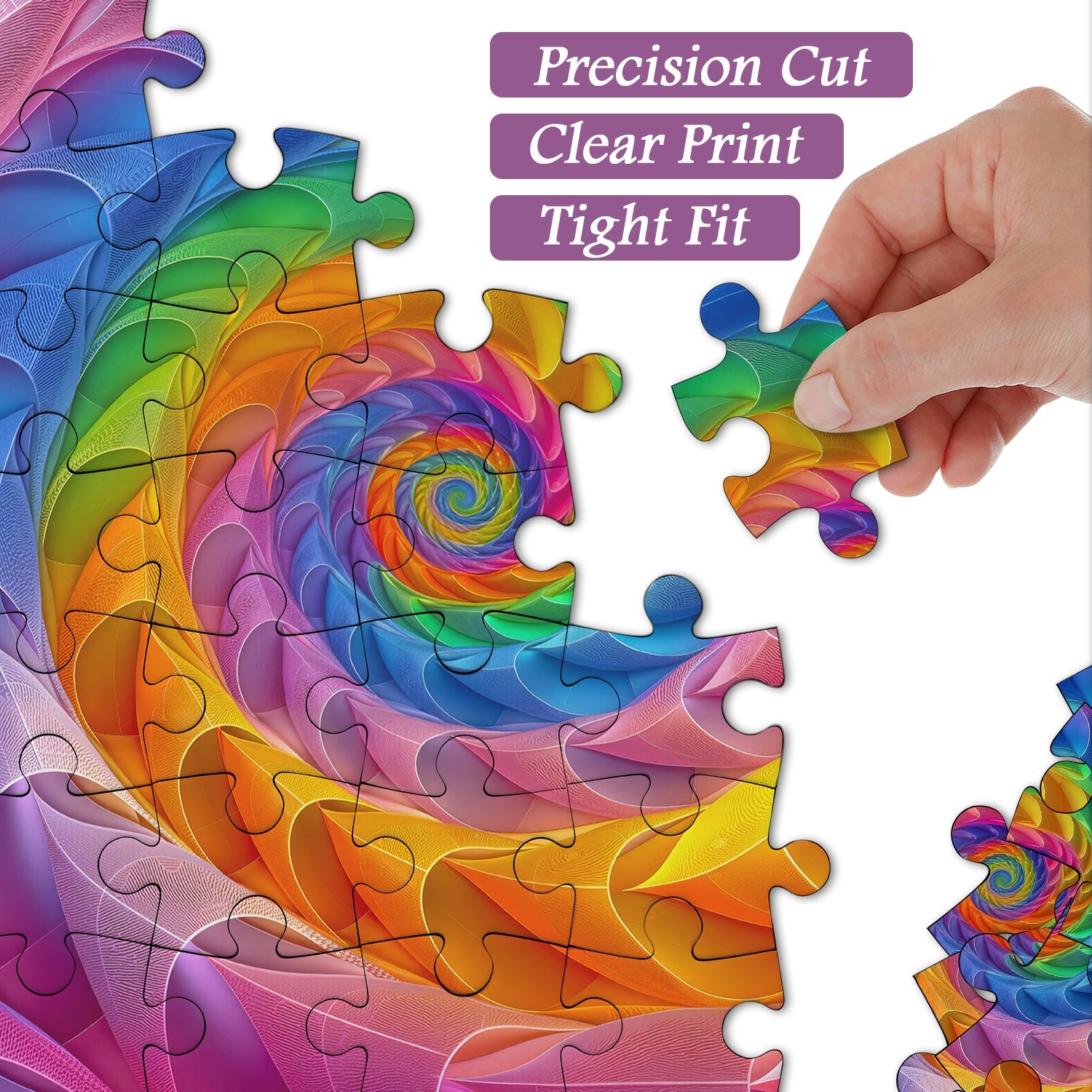 Extreme Chroma Vortex Jigsaw Puzzle 1000 Pieces