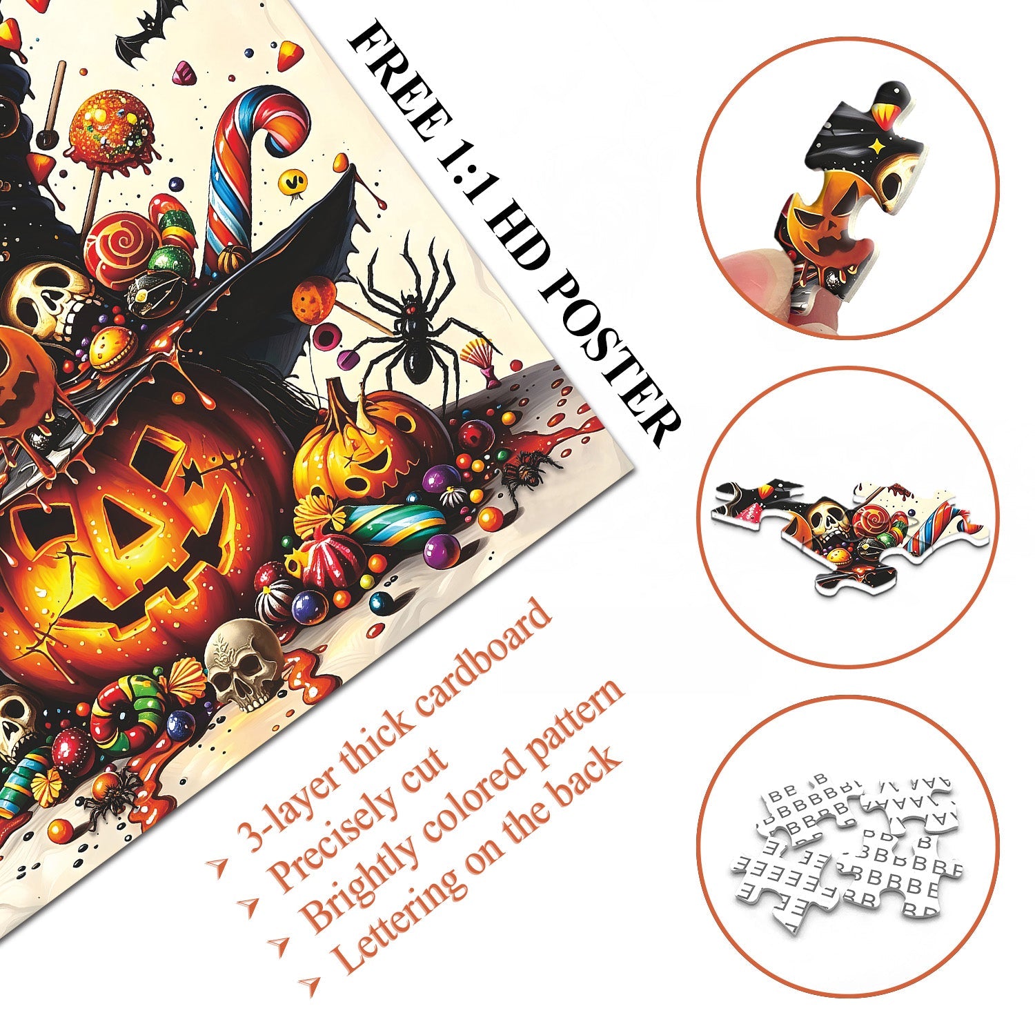 Candy Pumpkin Party Jigsaw Puzzle 1000 Pieces