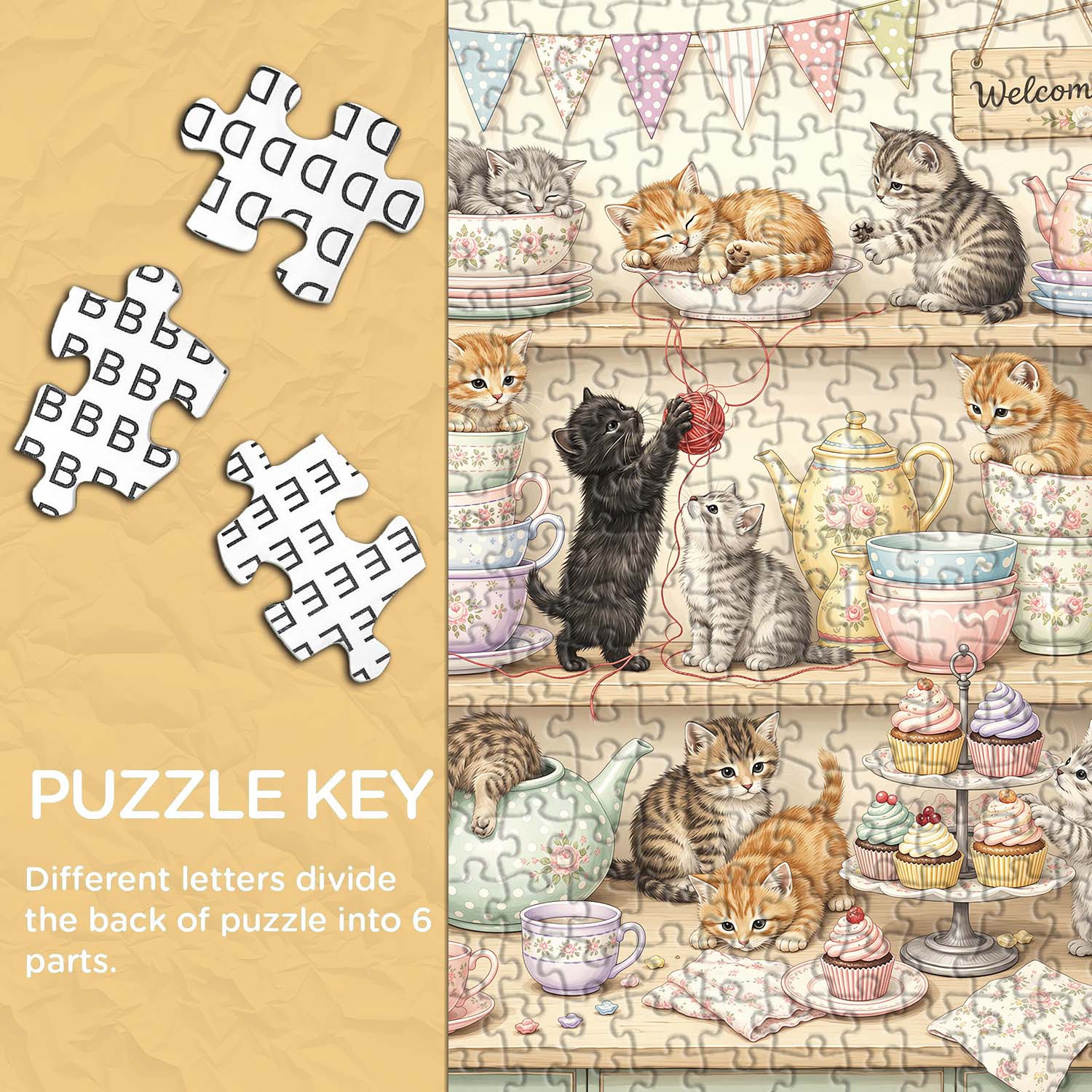 Fairytale Kitties Jigsaw Puzzle 1000 Piece