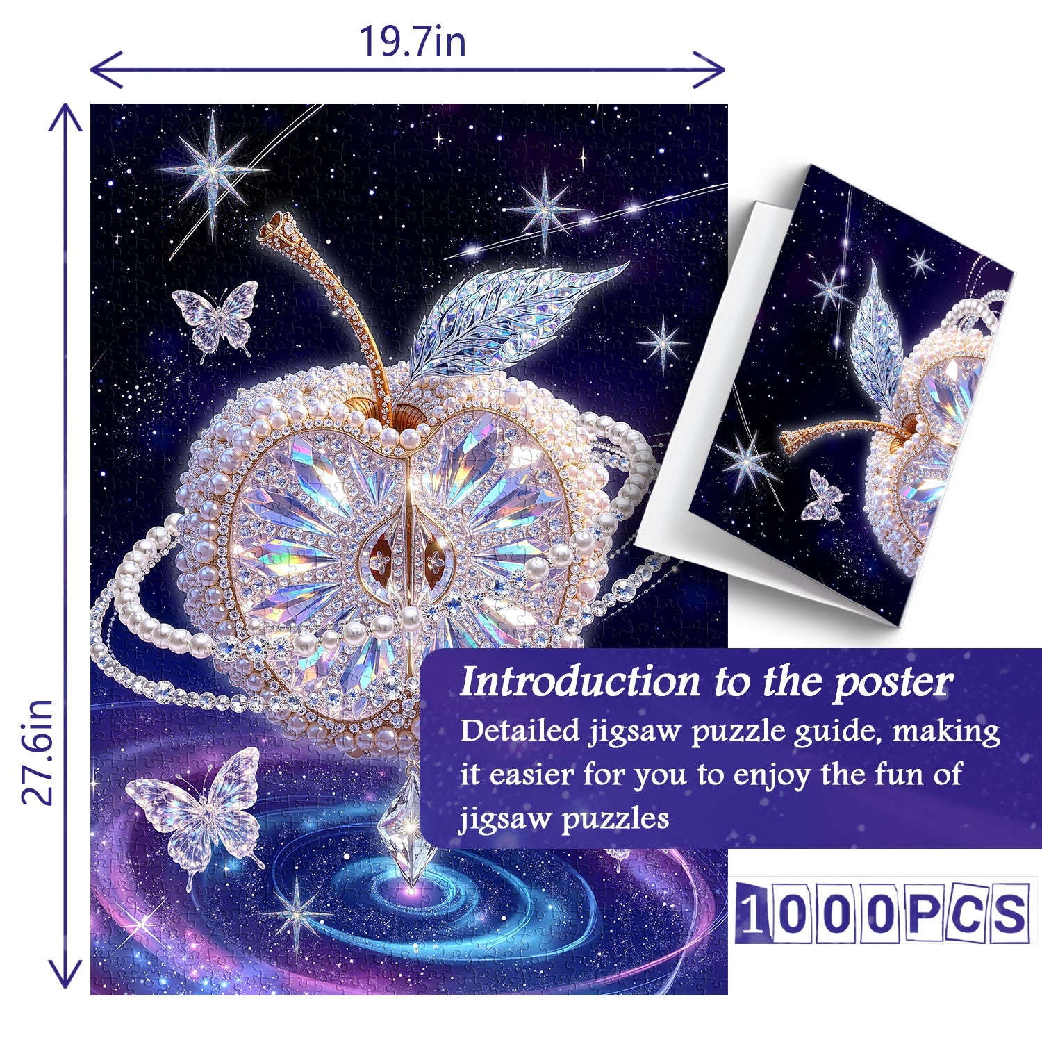 Crystal Galaxy Fruit Jigsaw Puzzle 1000 Pieces