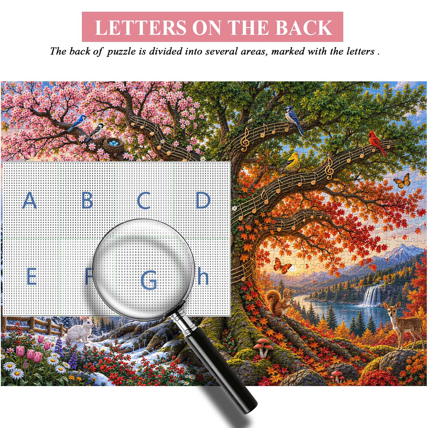 Four Seasons Tree of Life Jigsaw Puzzle 1000 Piece