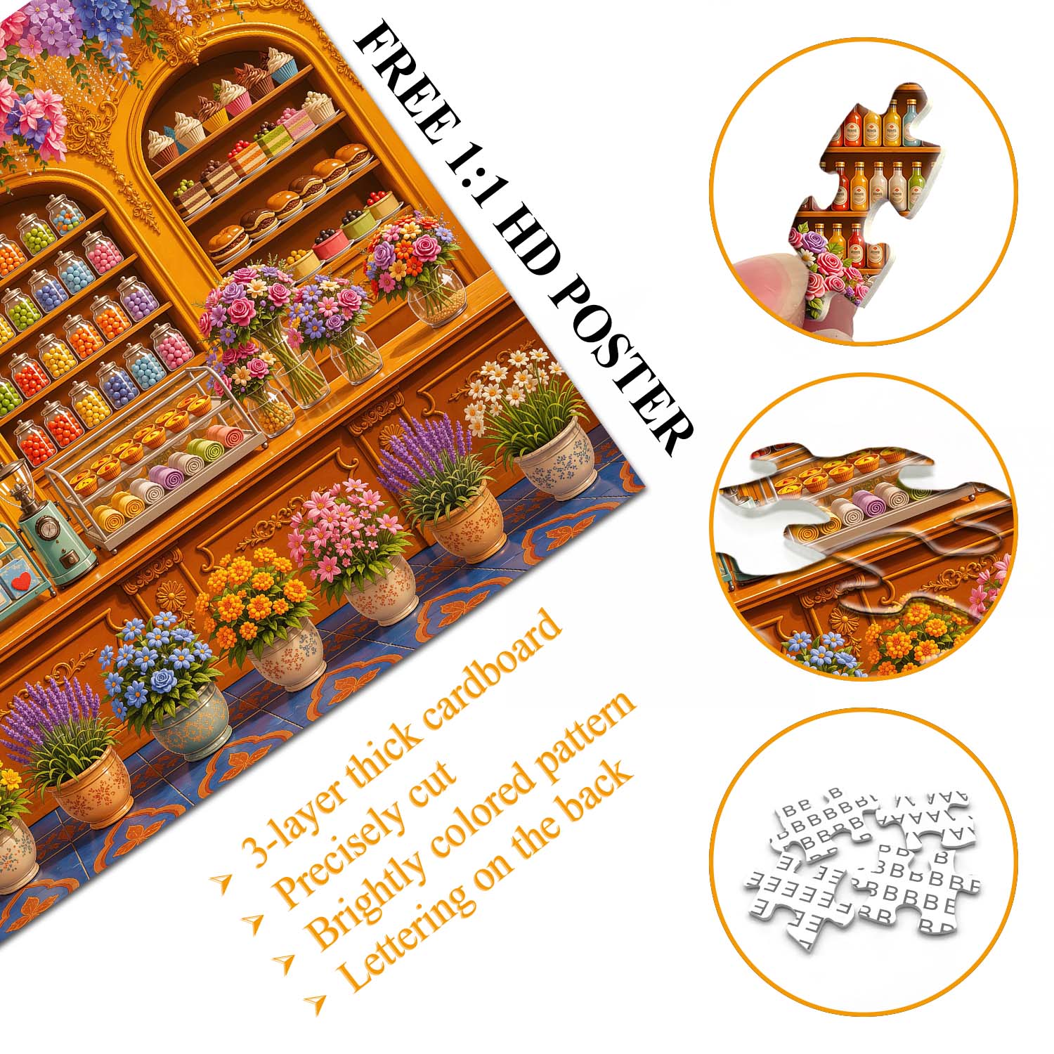 Floral Sweet Haven Jigsaw Puzzle 1000 Piece