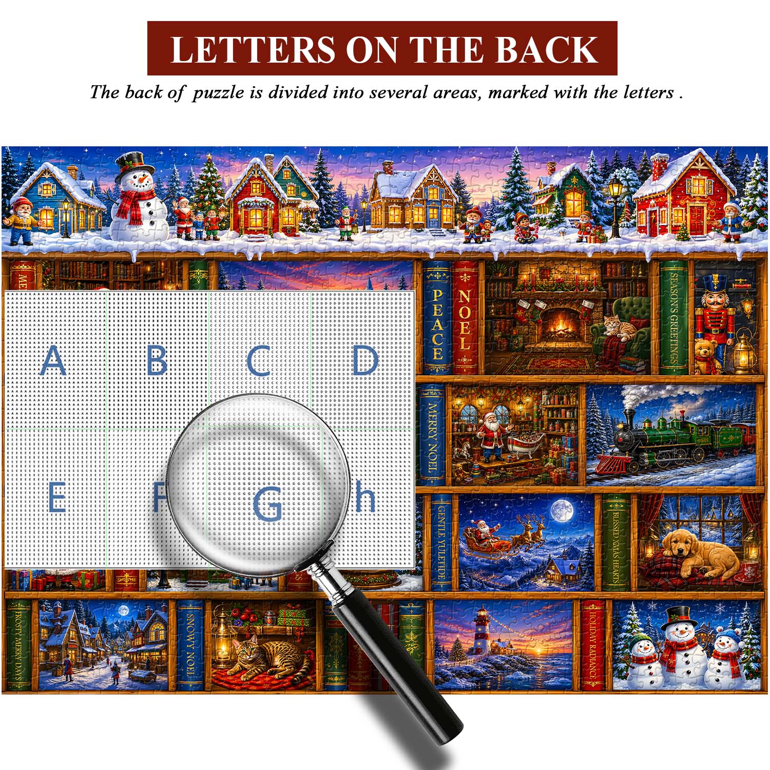 Christmas Book Nook Jigsaw Puzzle 1000 Piece