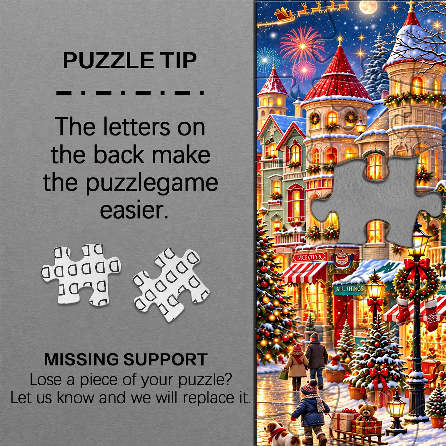 Aurora Holiday Village Jigsaw Puzzle 1000 Pieces