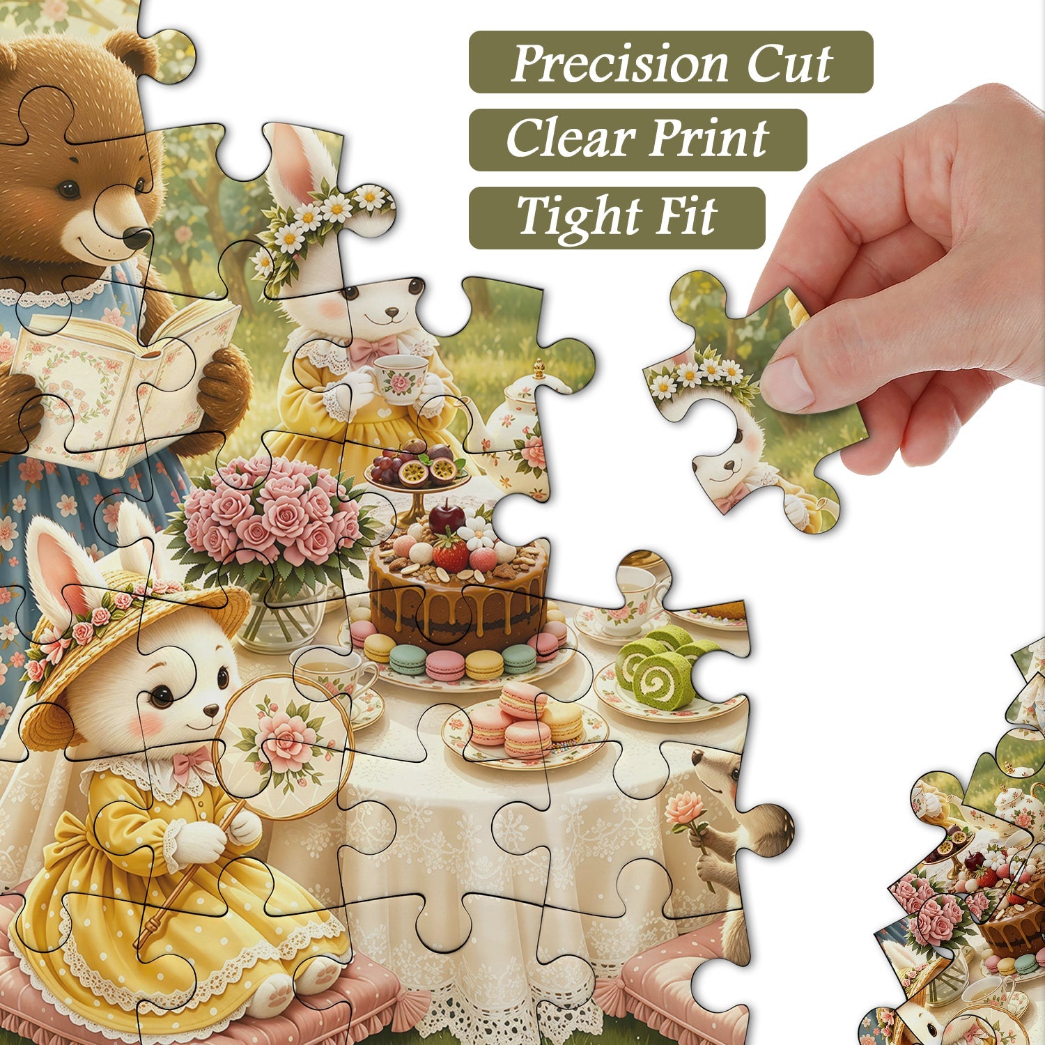 Rose Tea Party Jigsaw Puzzle 1000 Piece