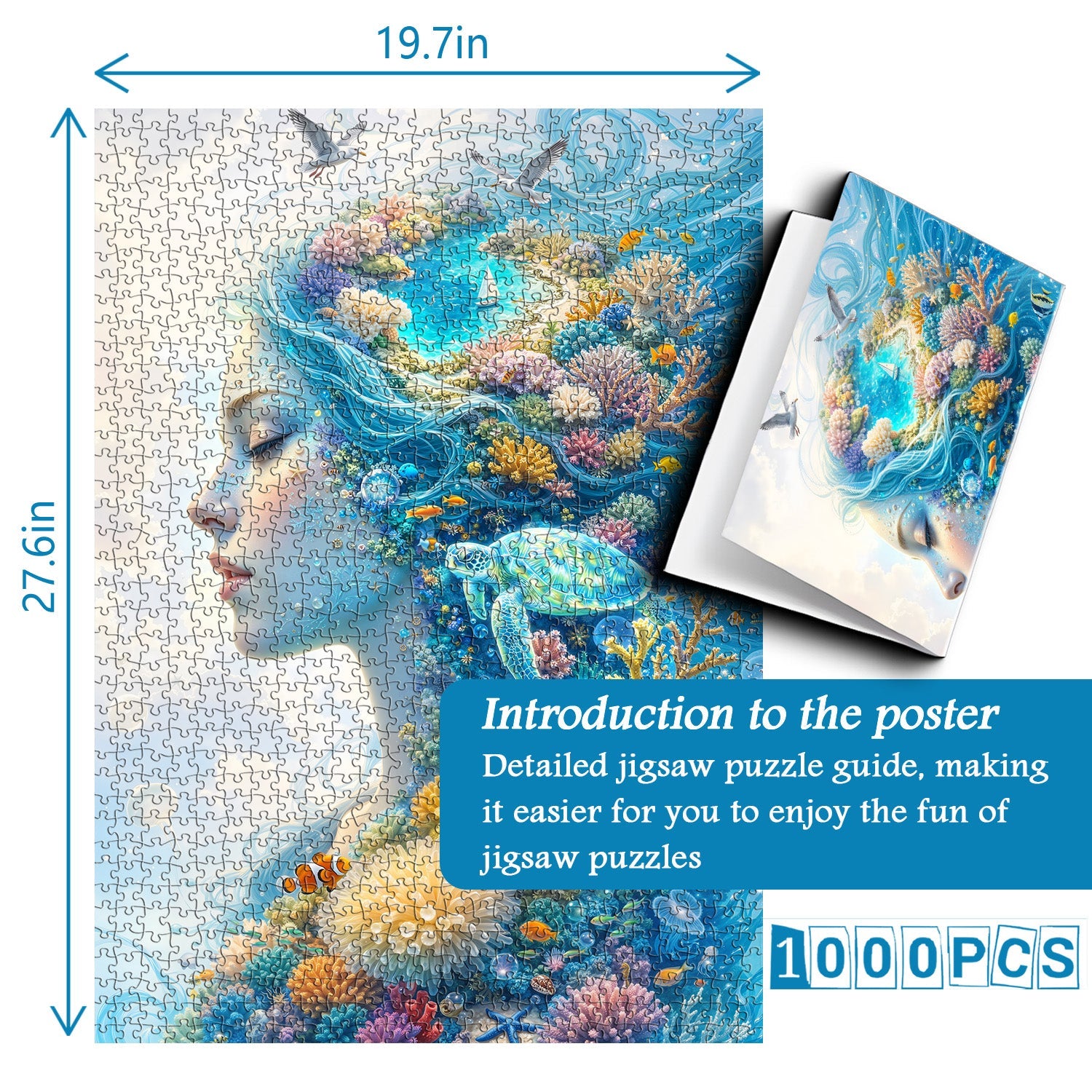 Azure Ocean Spirit Jigsaw Puzzle 1000 Piece